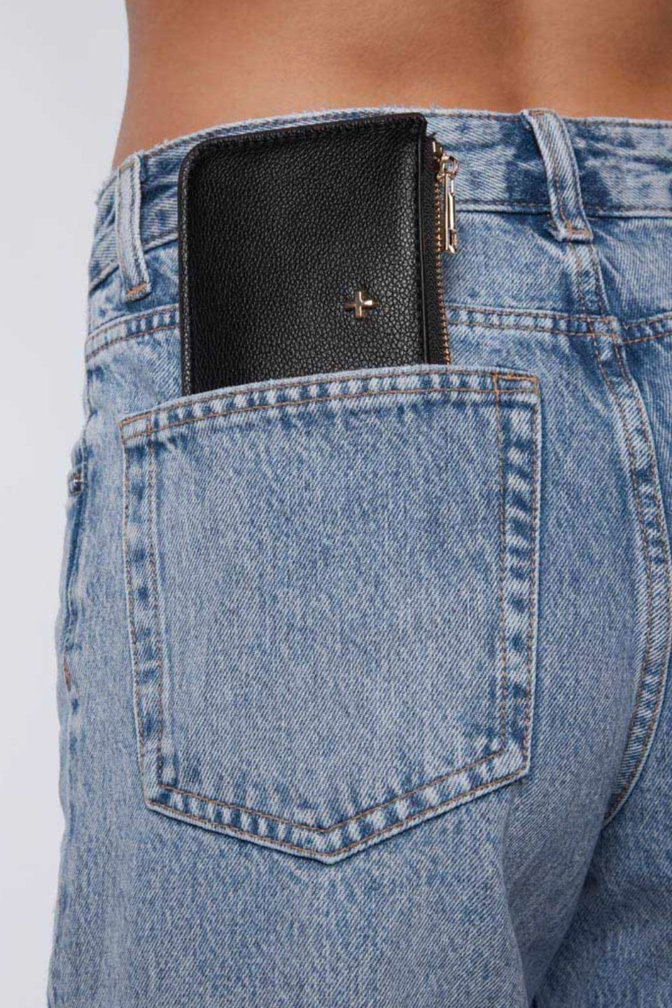 Fitz Black Pebble Vegan Leather Card Holder - Image 2