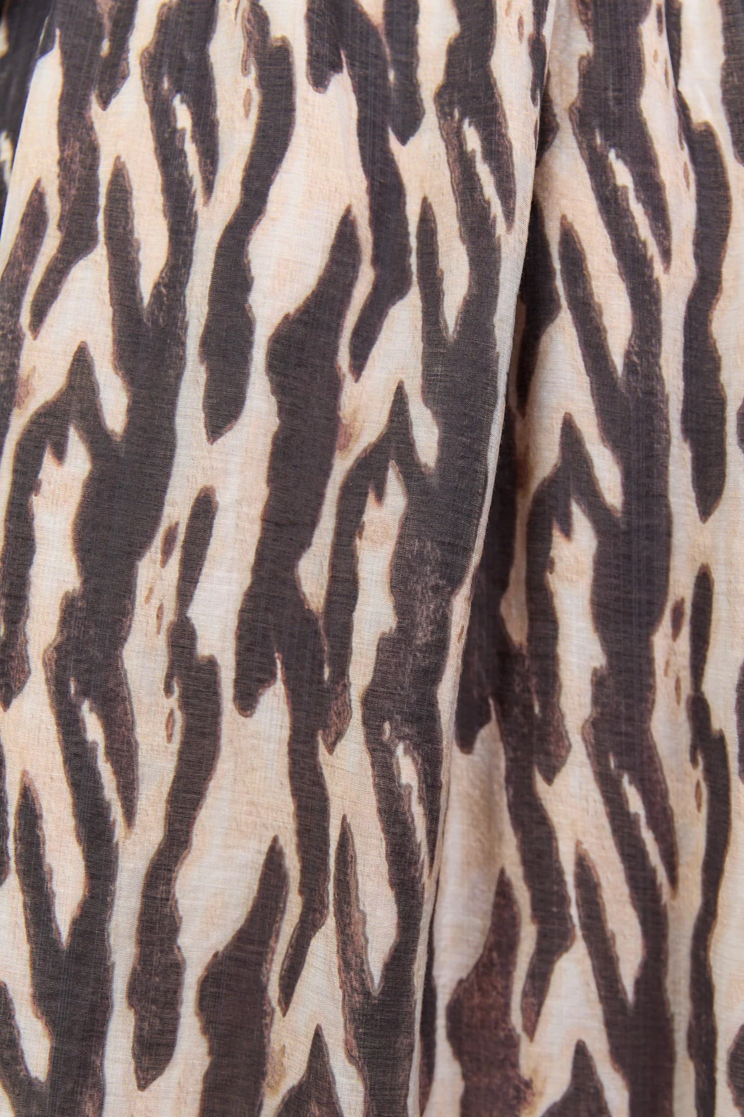 Gardenia Black Zebra Long Sleeve Shirt Dress - Image 6