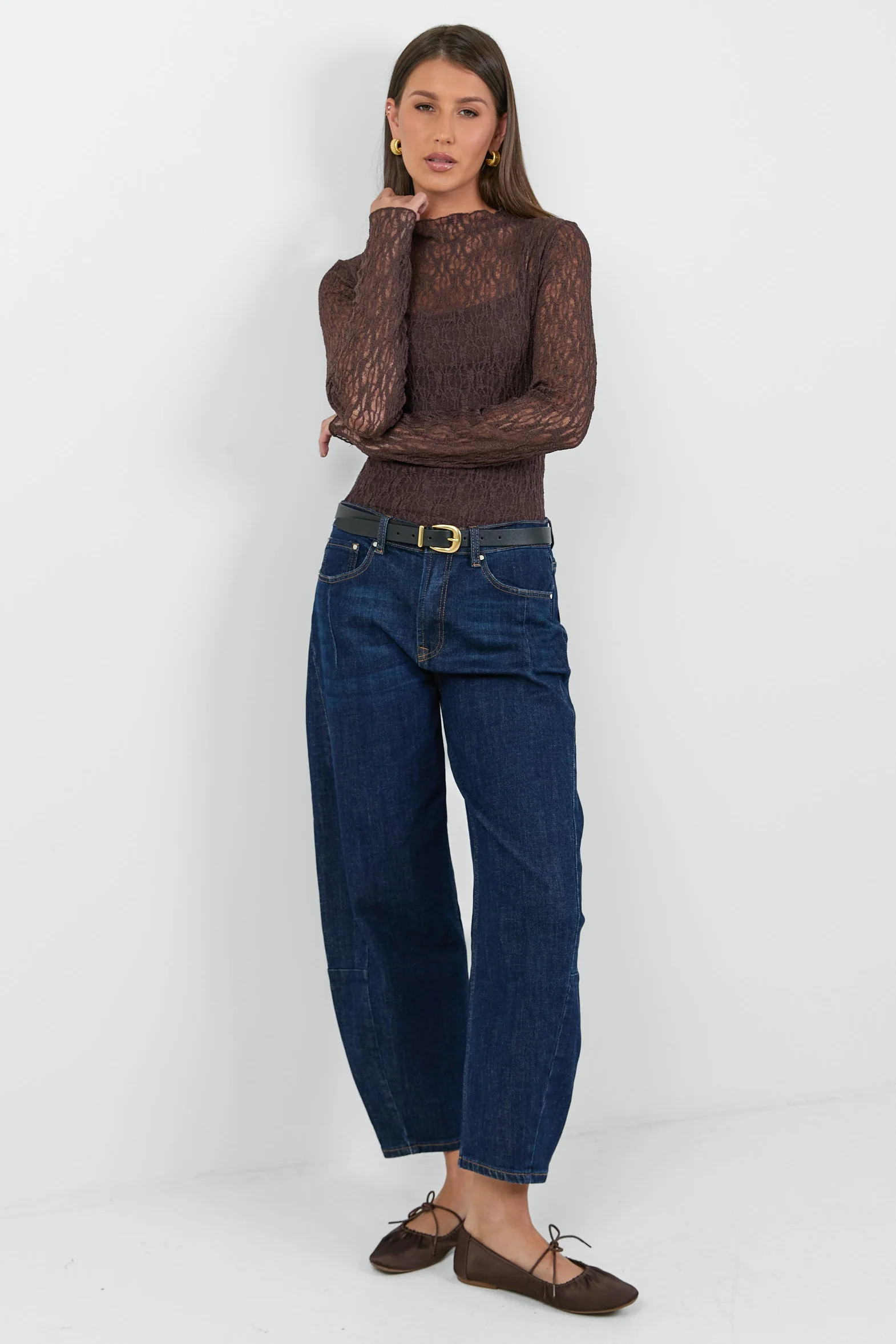 Giving Chocolate Lace Long Sleeve Top - Image 6