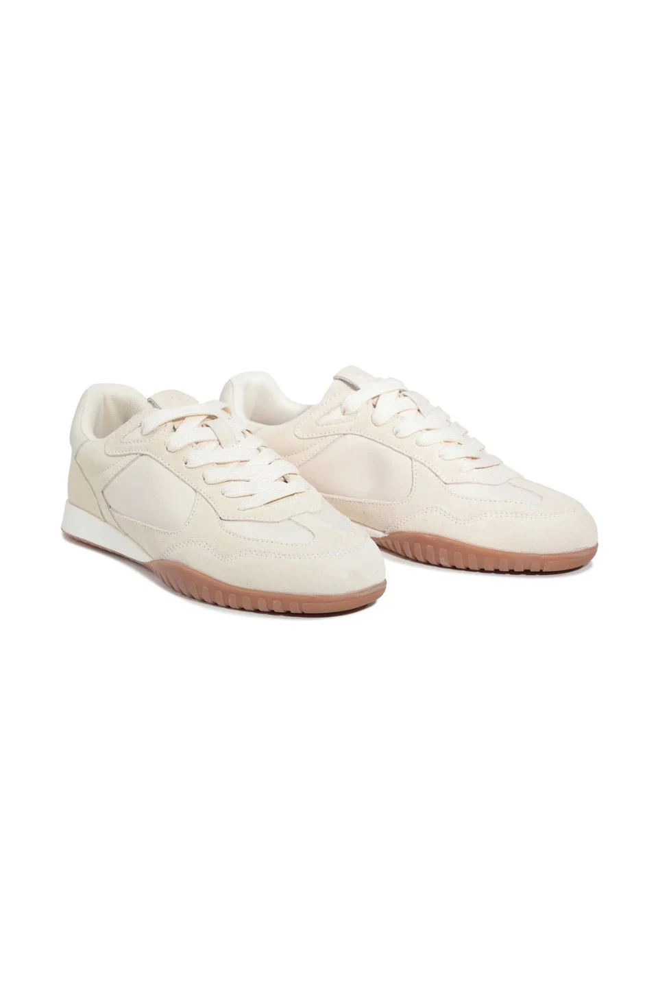 Glinda Off White Suede Casual Sneaker - Image 2