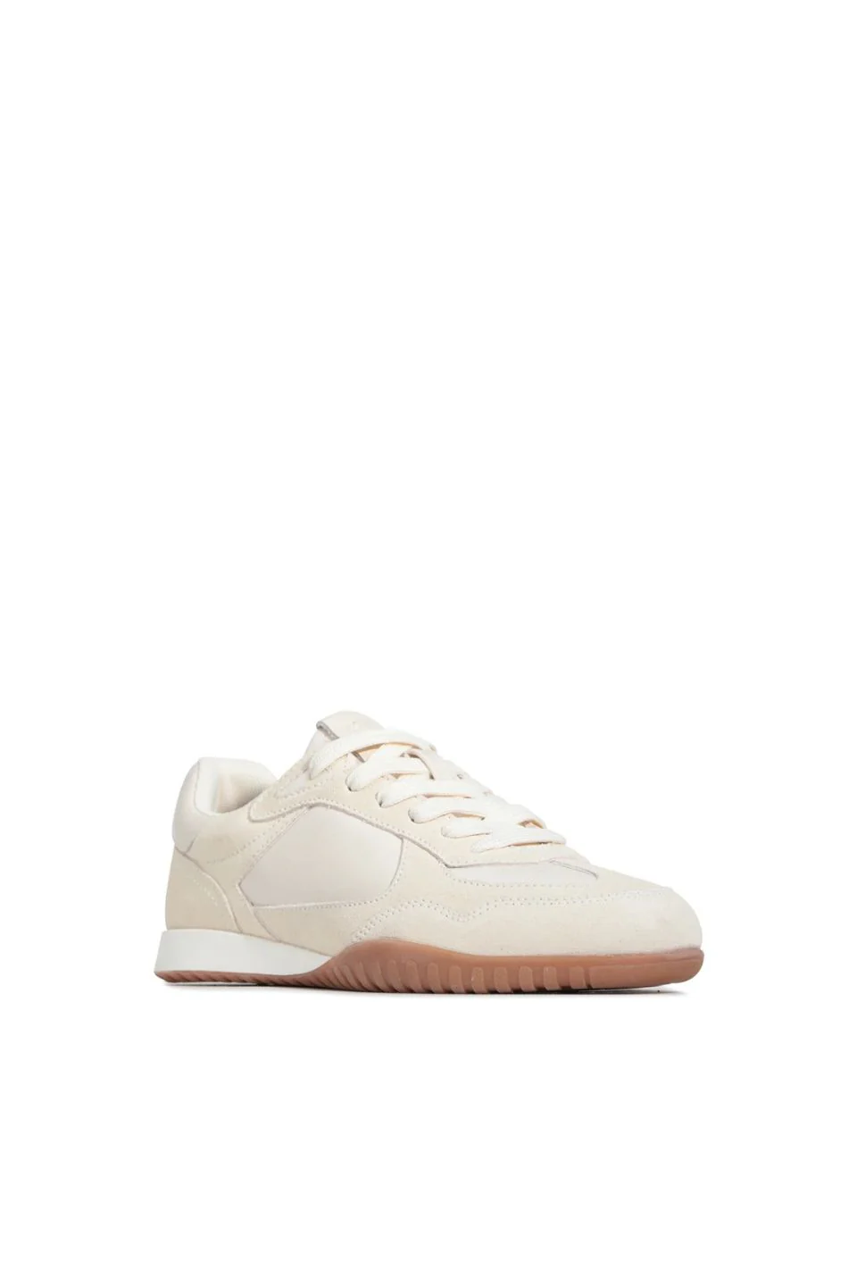 Glinda Off White Suede Casual Sneaker - Image 4