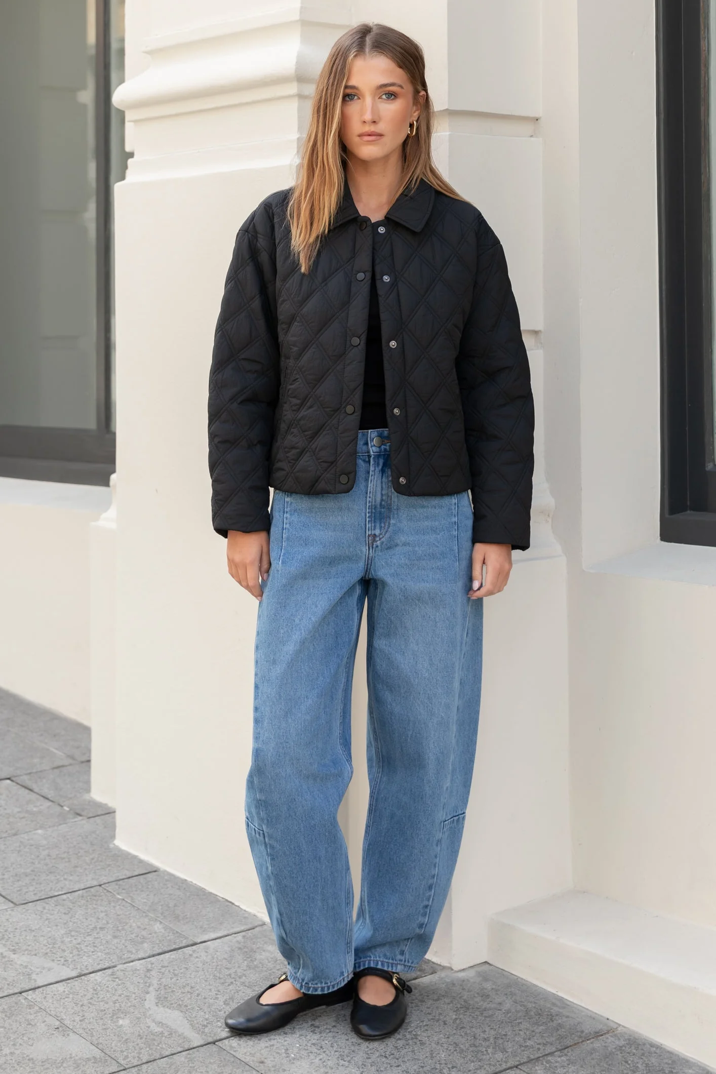 Graduate 90s Blue Non Stretch Barrel Jeans - Image 6