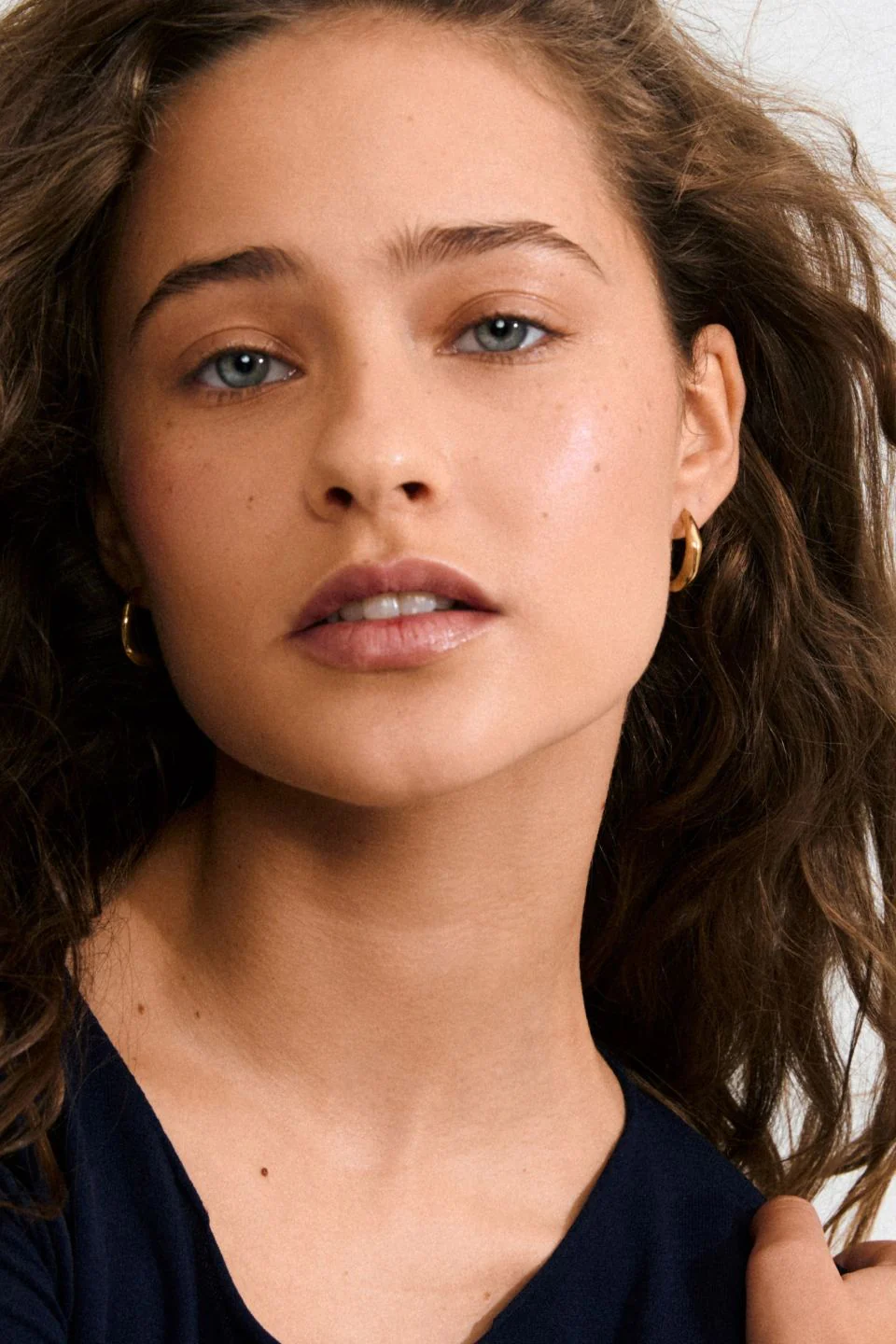 Harrison Plain Gold Recycled Hoop Earrings
