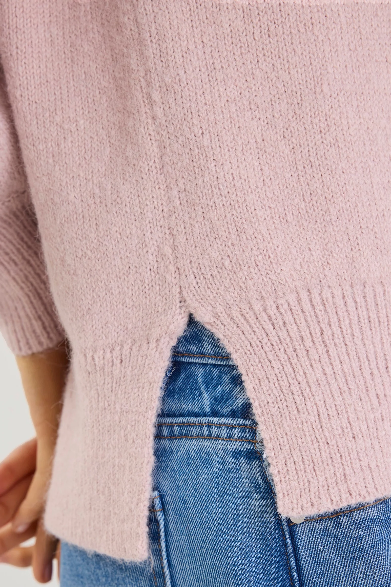 Harvest Blush V Neck Knit Jumper - Image 6