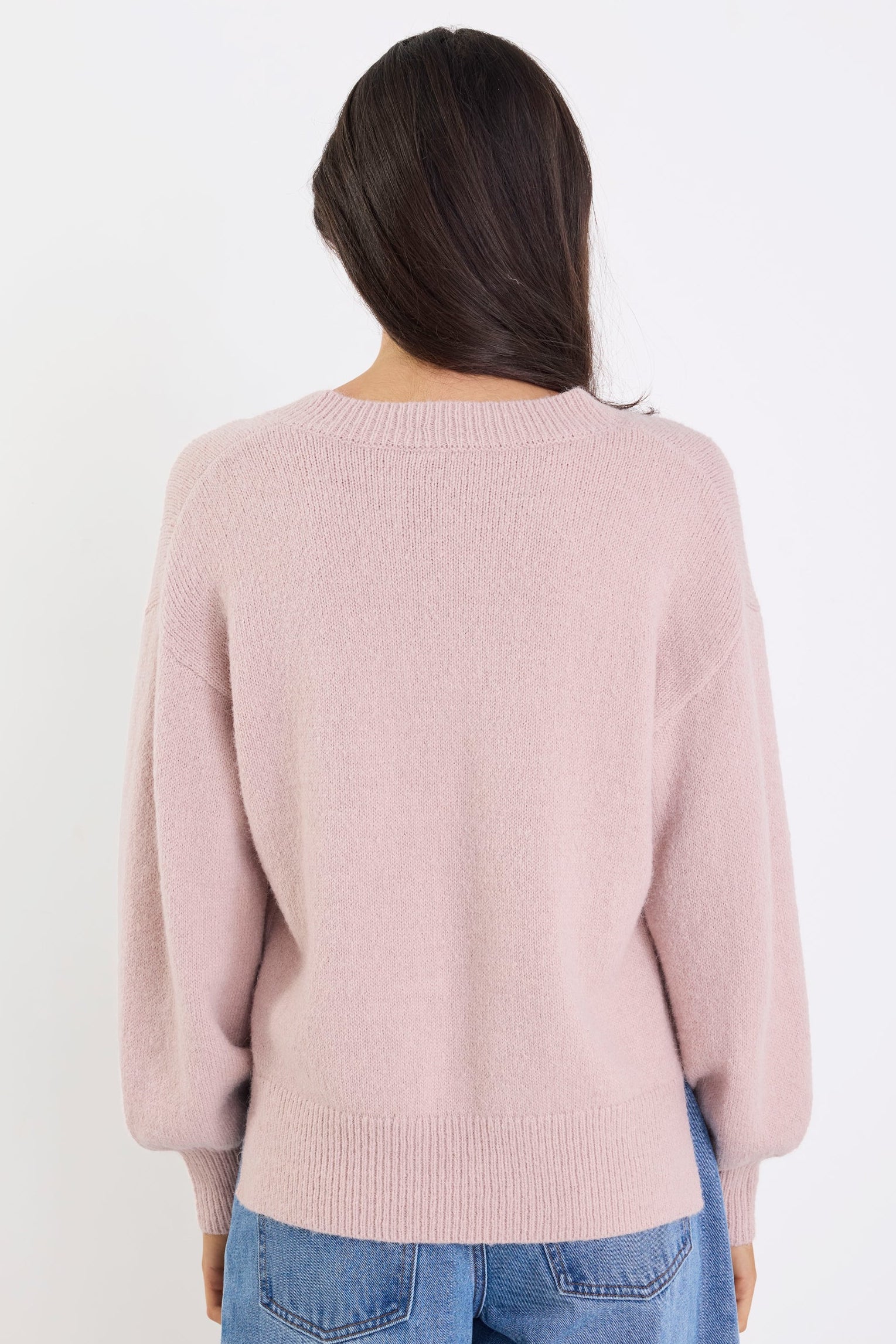 Harvest Blush V Neck Knit Jumper - Image 7
