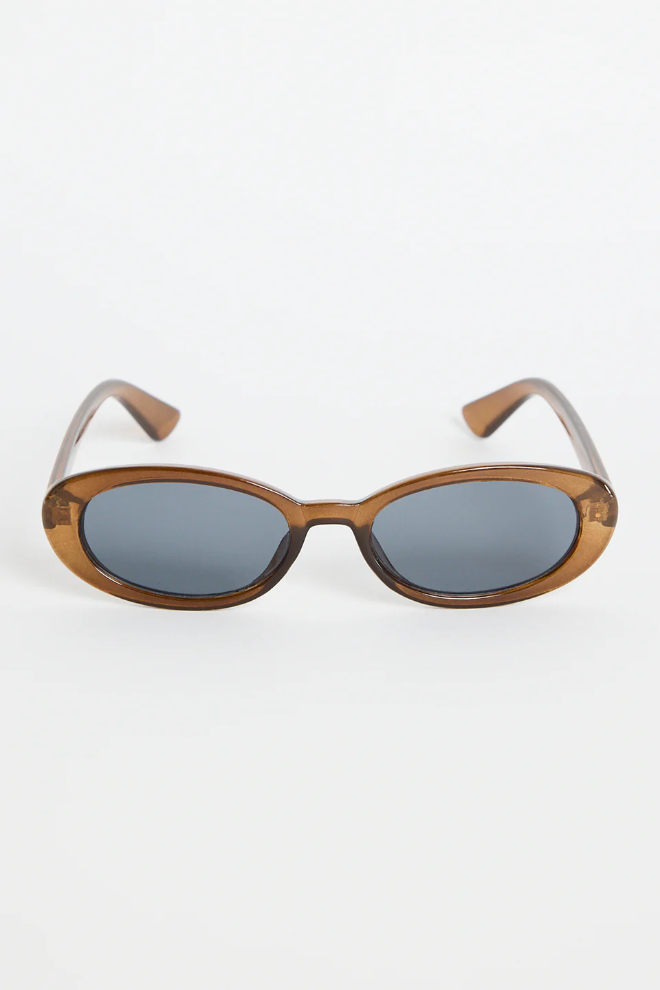 Havana Espresso Narrow Oval Sunglasses