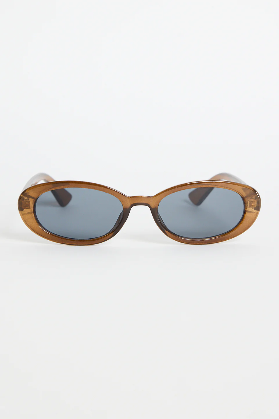 Havana Espresso Narrow Oval Sunglasses - Image 2