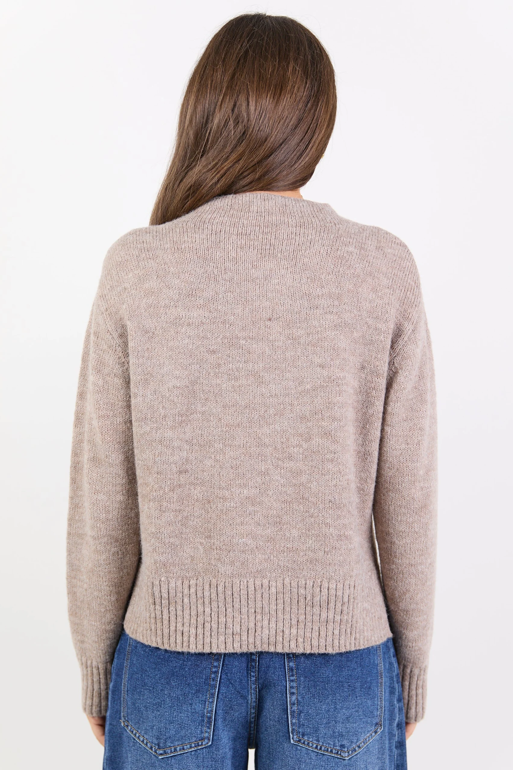 Huddle Mushroom High Neck Knit Jumper - Image 6