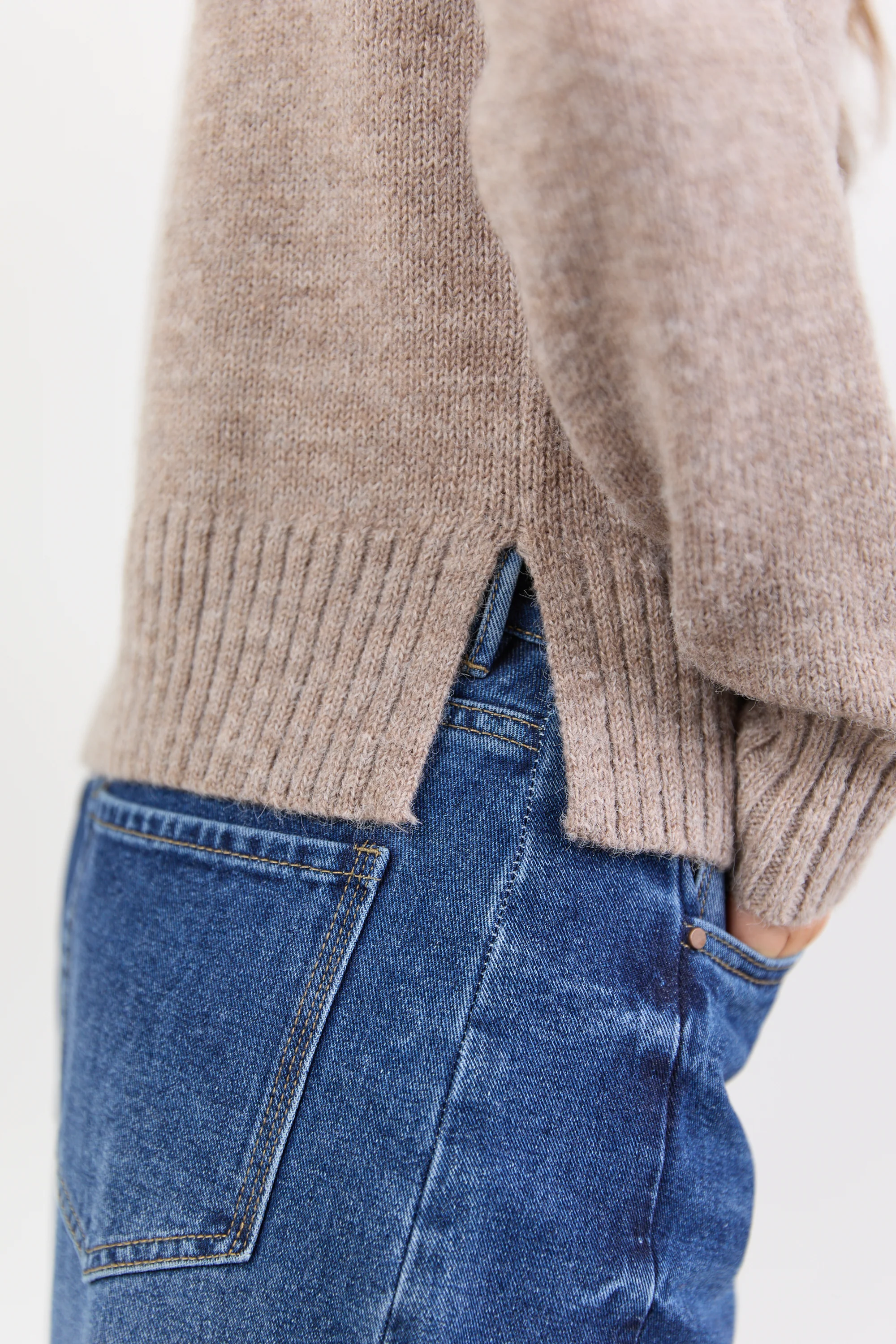 Huddle Mushroom High Neck Knit Jumper - Image 7