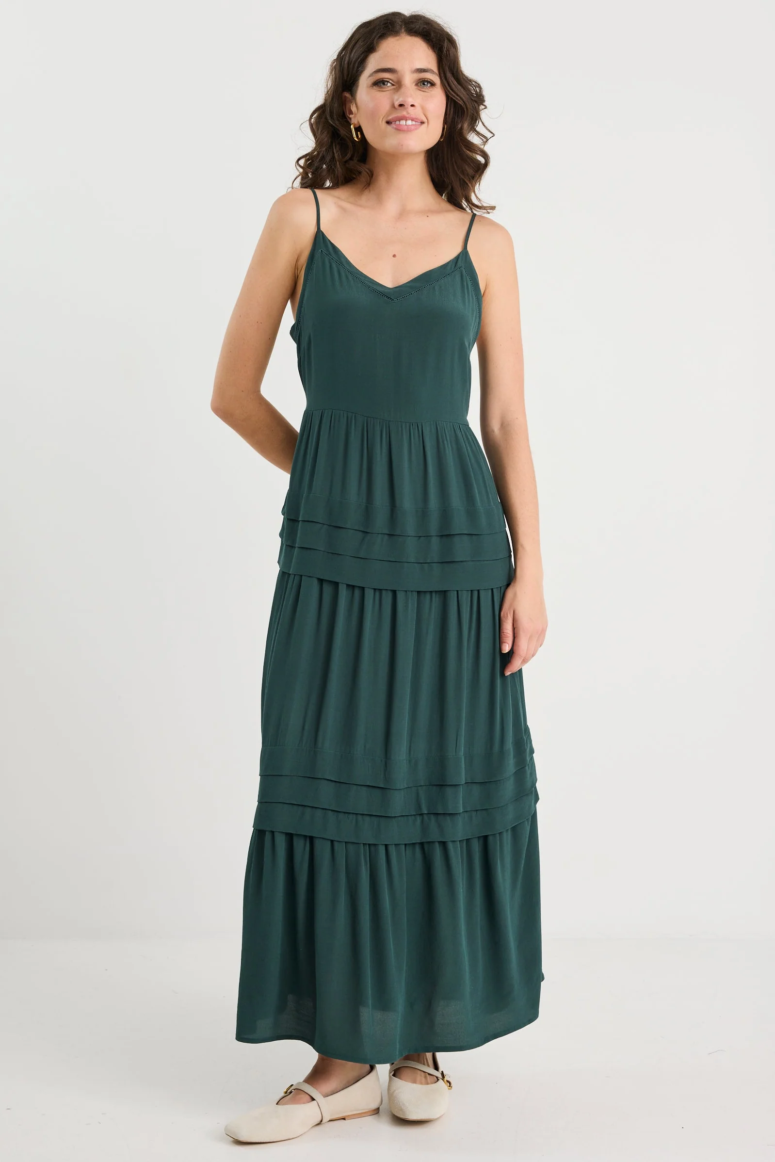 Iris Forest Strappy Maxi Dress - Image 4