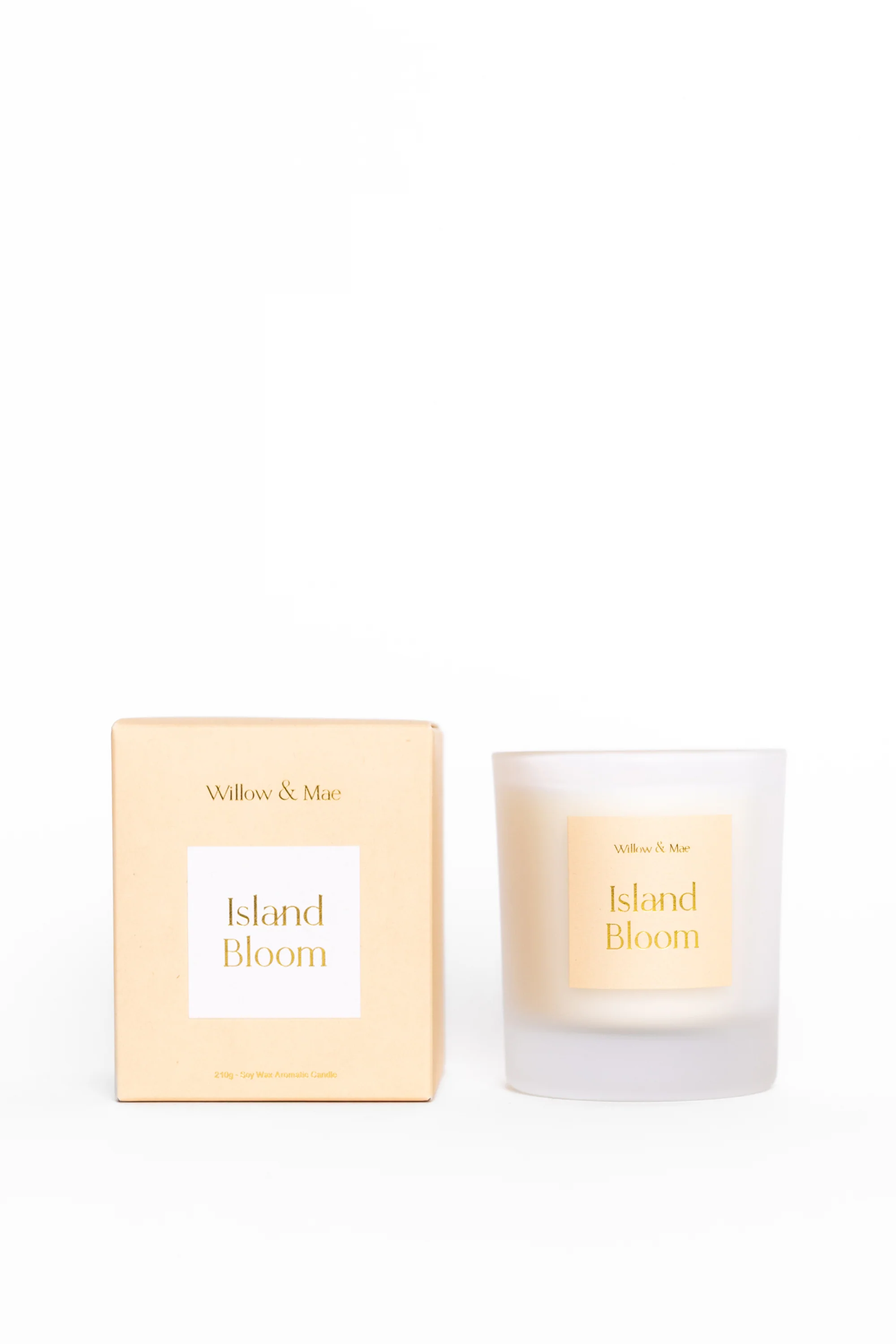 Island Bloom Peach 210g Soy Candle - Image 2