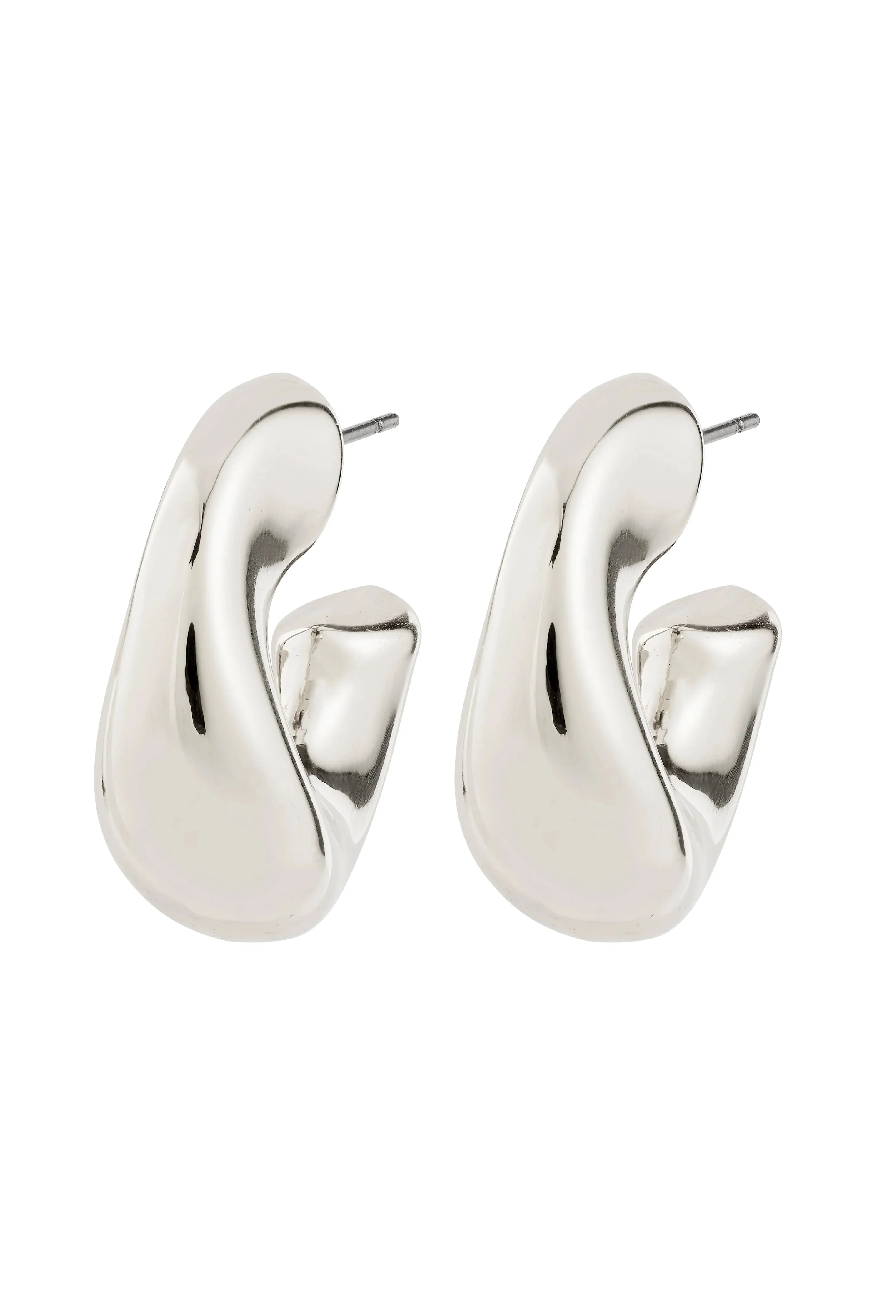 Jennings Silver Hoop Earrings - Image 2