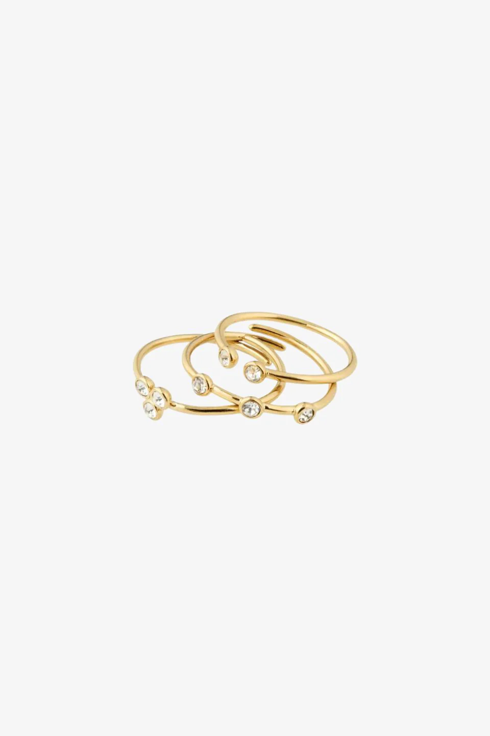 Kamari Gold Plated Crystal EOL Ring - Image 2