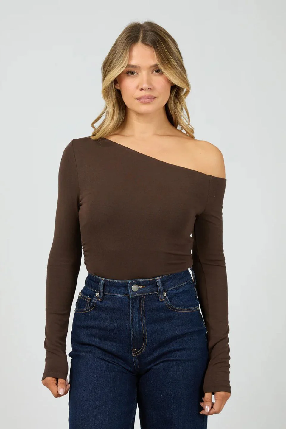Kylie Brown Off Shoulder LS Top - Image 2
