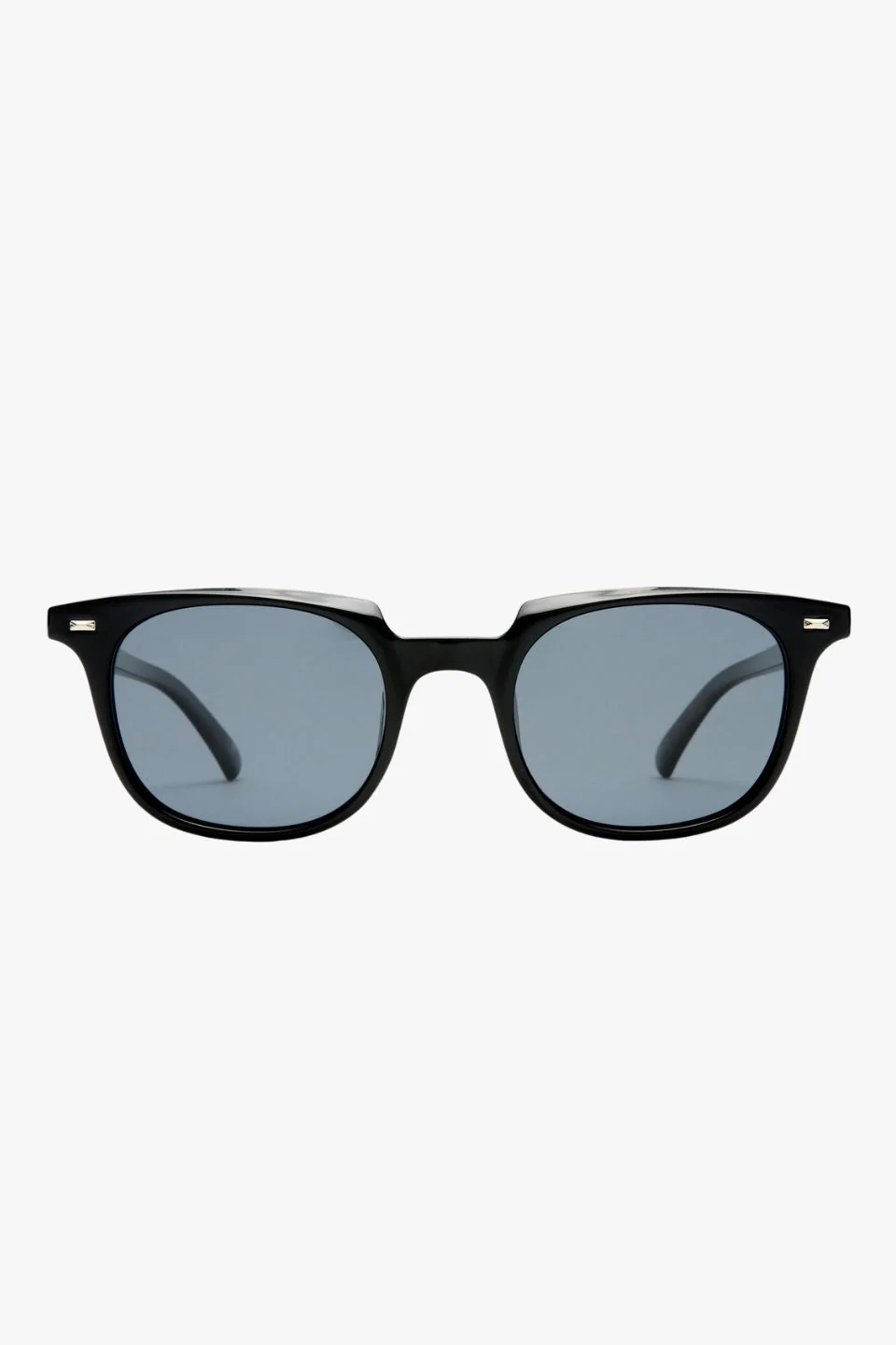 Le Resolu Black Rounded Smoke Polarized Lens Sunglasses - Image 2