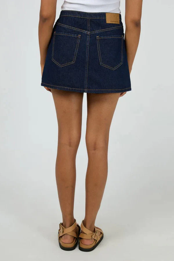 Lenni Indigo Denim Mini Skort - Image 4