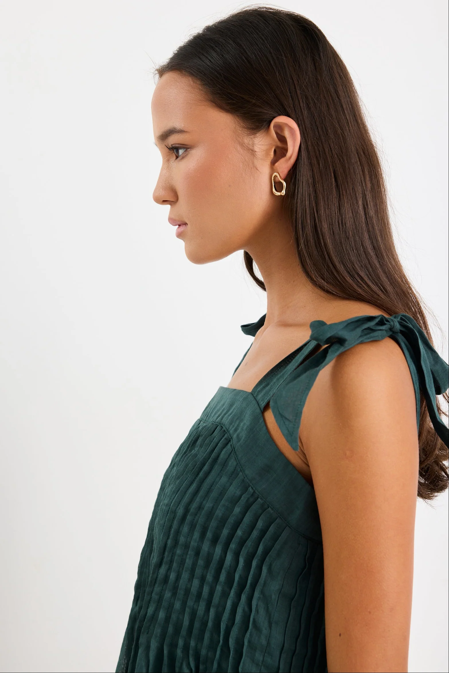 Lima Forest Ramie Tie Top - Image 5