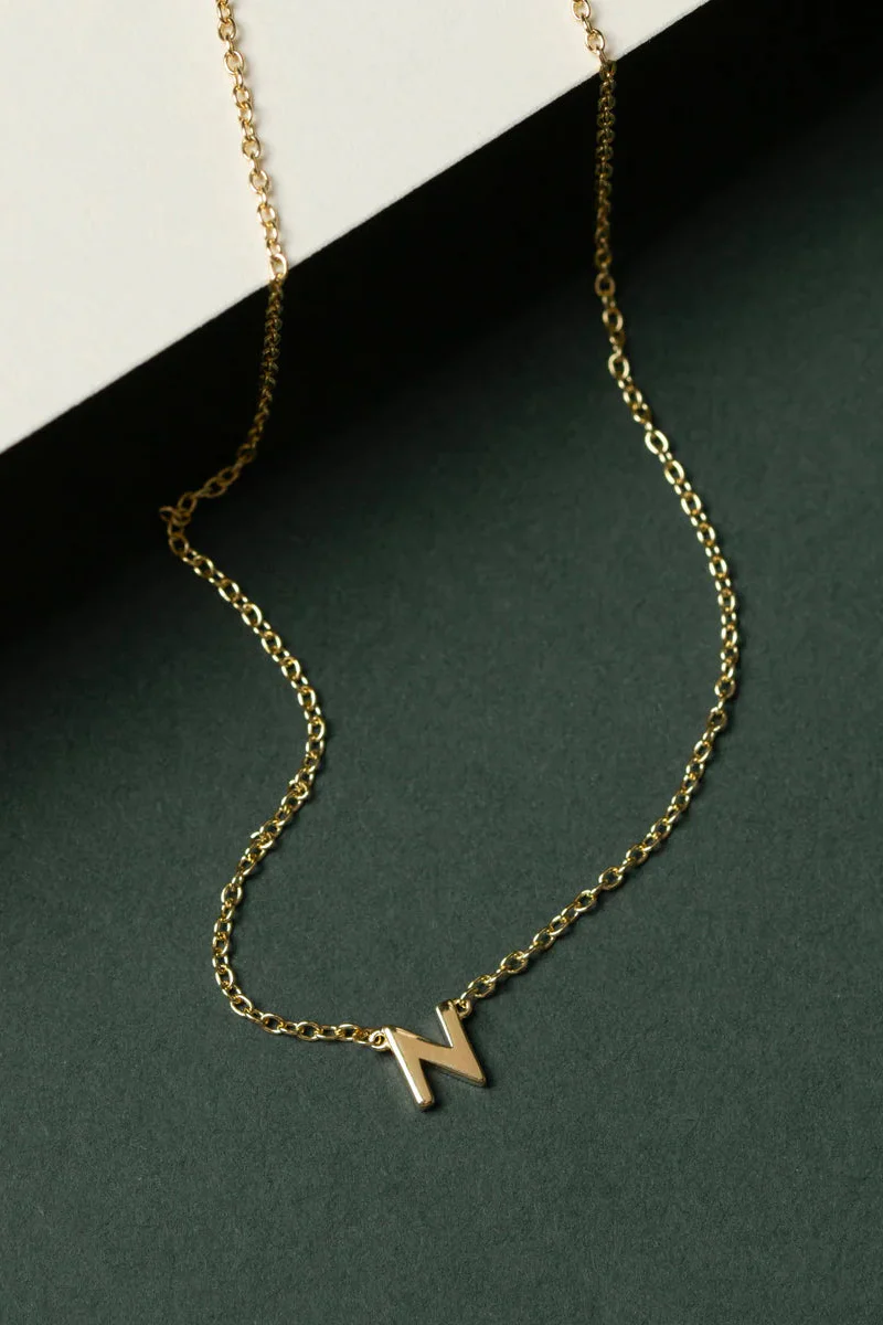 Little Letter Single Gold EOL Necklace - Image 2