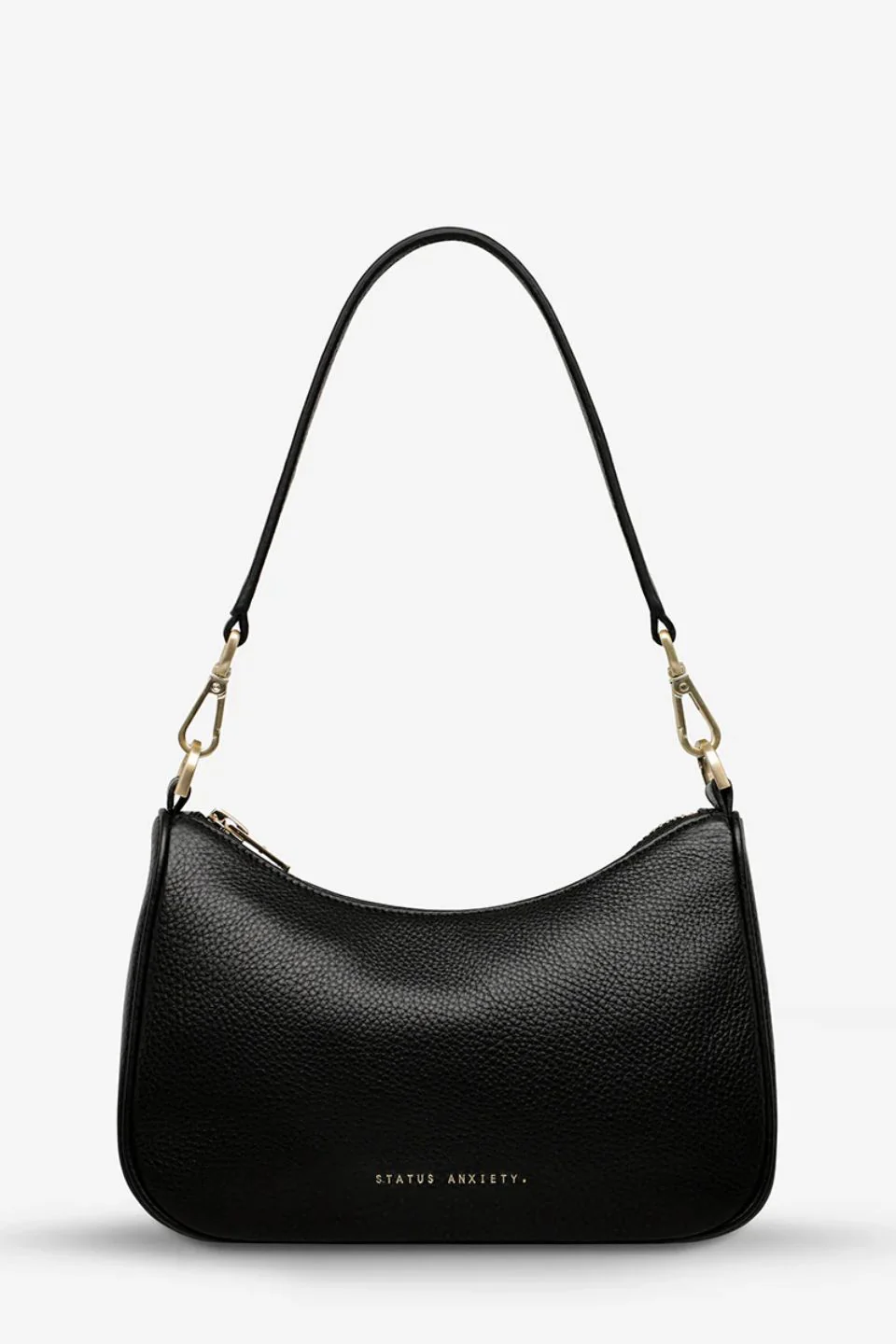 Look Both Ways Black Gold Hardware Crossbody Bag - Image 2