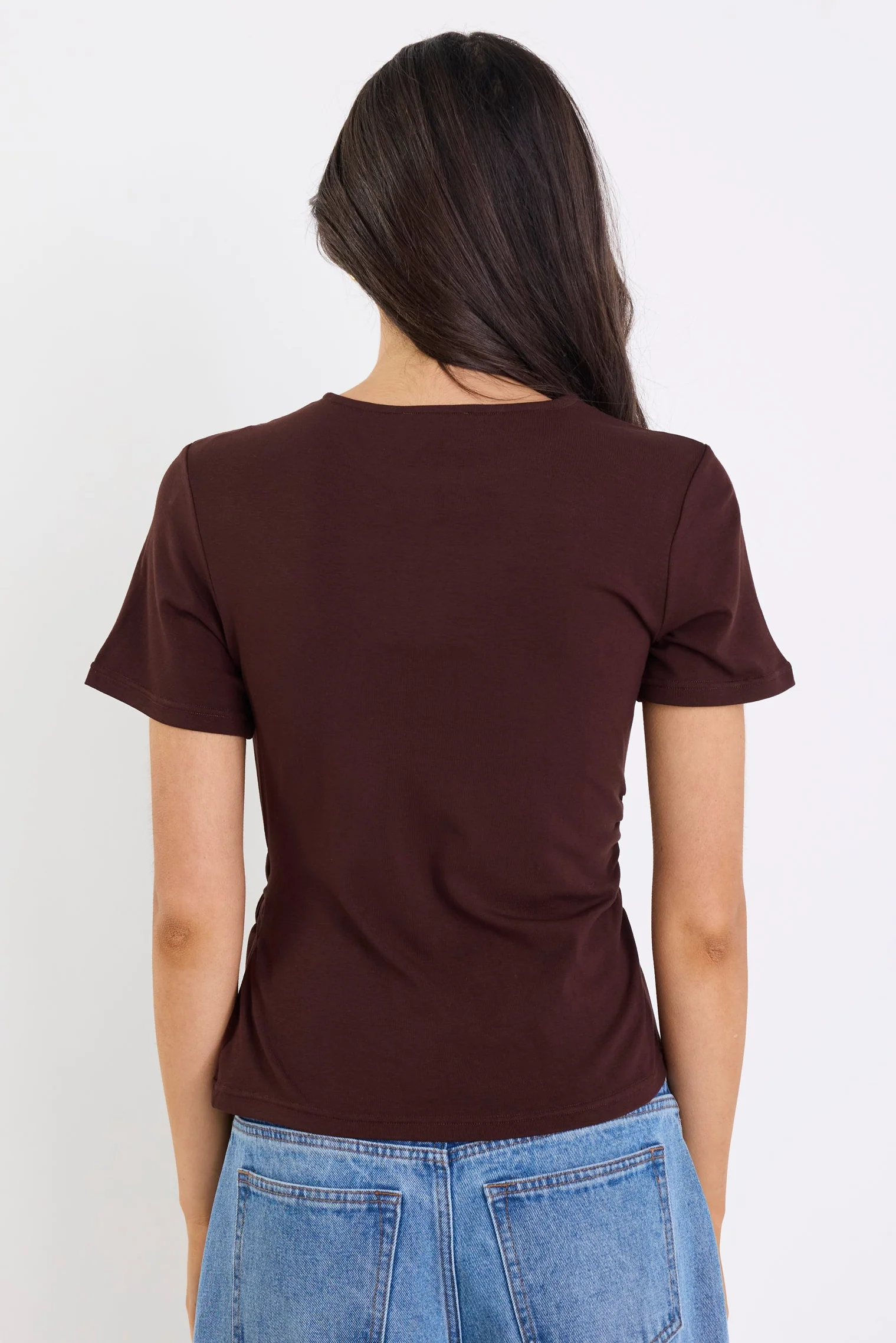 Loop Chocolate Knot Front Short Sleeve Top - Image 6