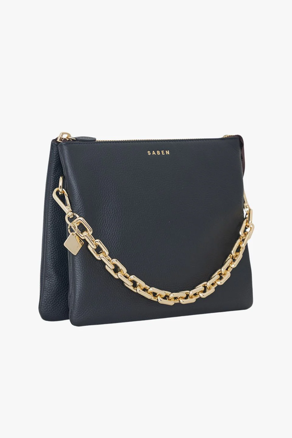 Matilda Black Crossbody Bag with Chunky Chain - Image 5