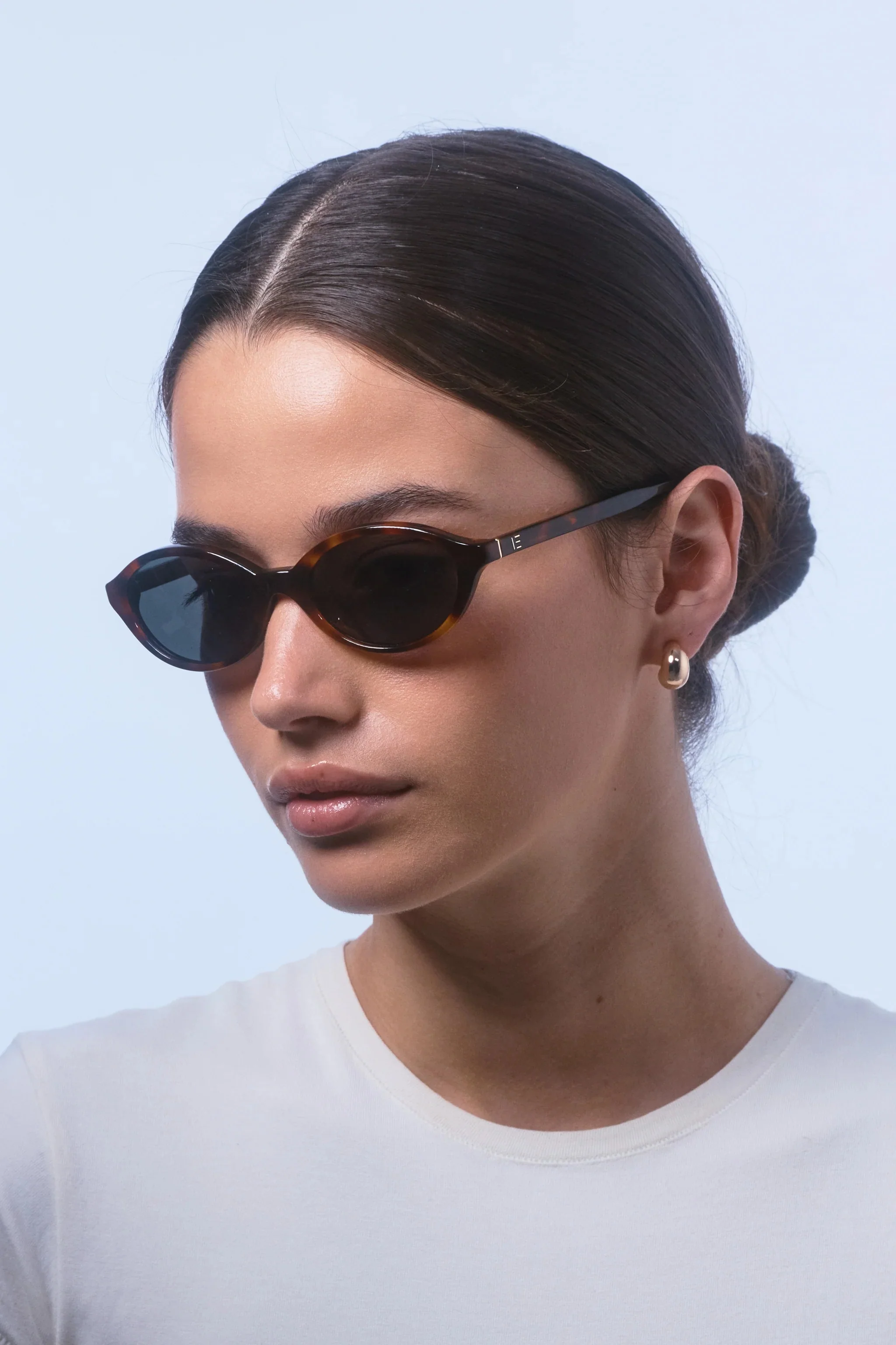Mirabel Tort Narrow Oval Sunglasses - Image 3