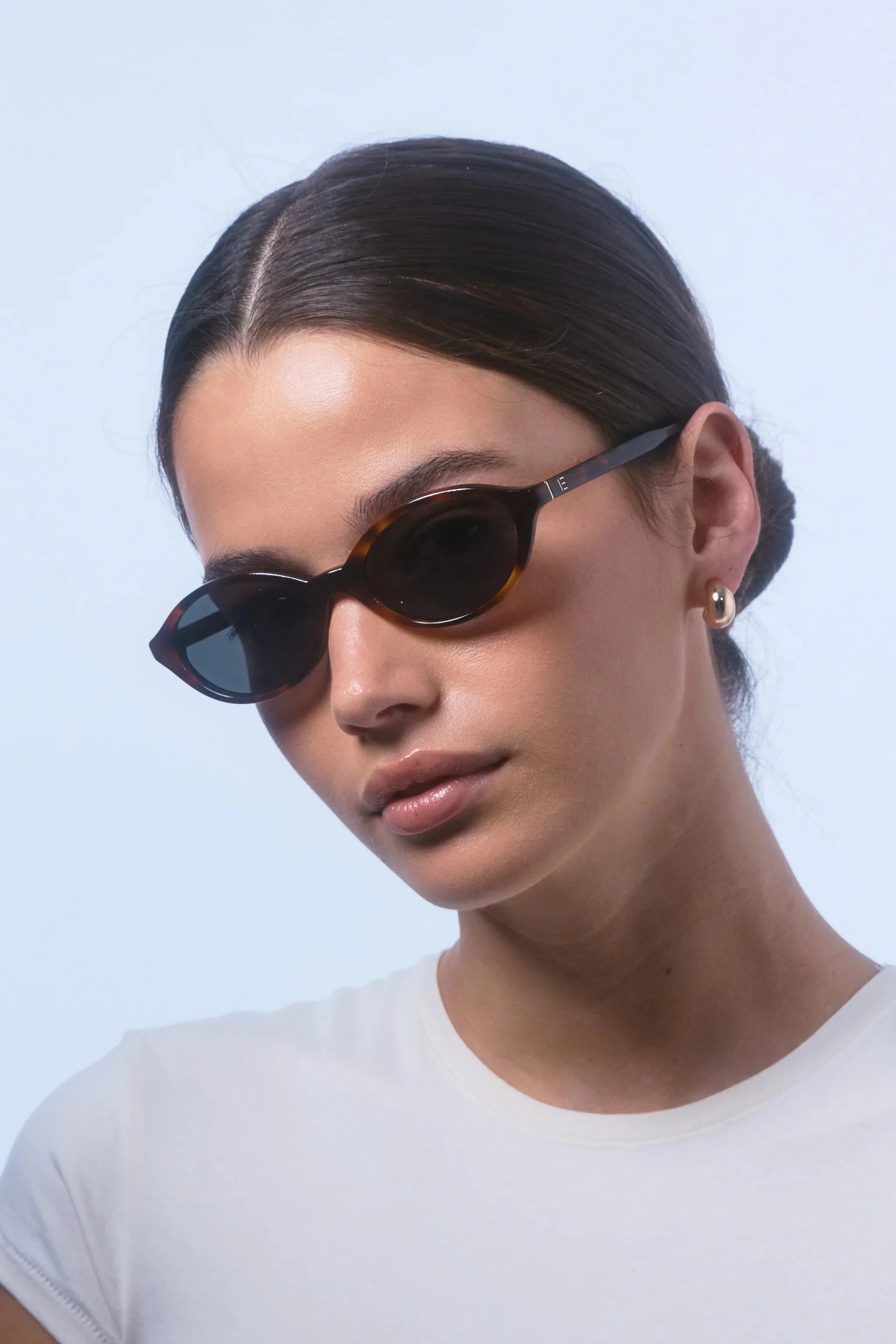 Mirabel Tort Narrow Oval Sunglasses - Image 4