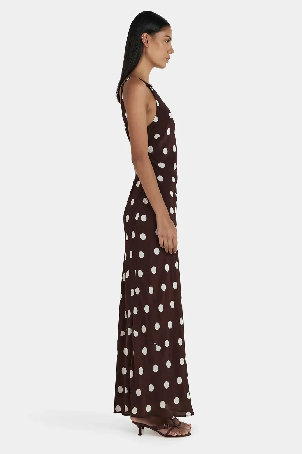 Mizzi Pinot Polka Dot Sleeveless Midi Dress - Image 3