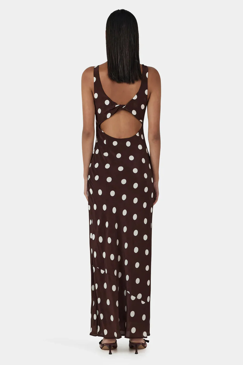 Mizzi Pinot Polka Dot Sleeveless Midi Dress - Image 4