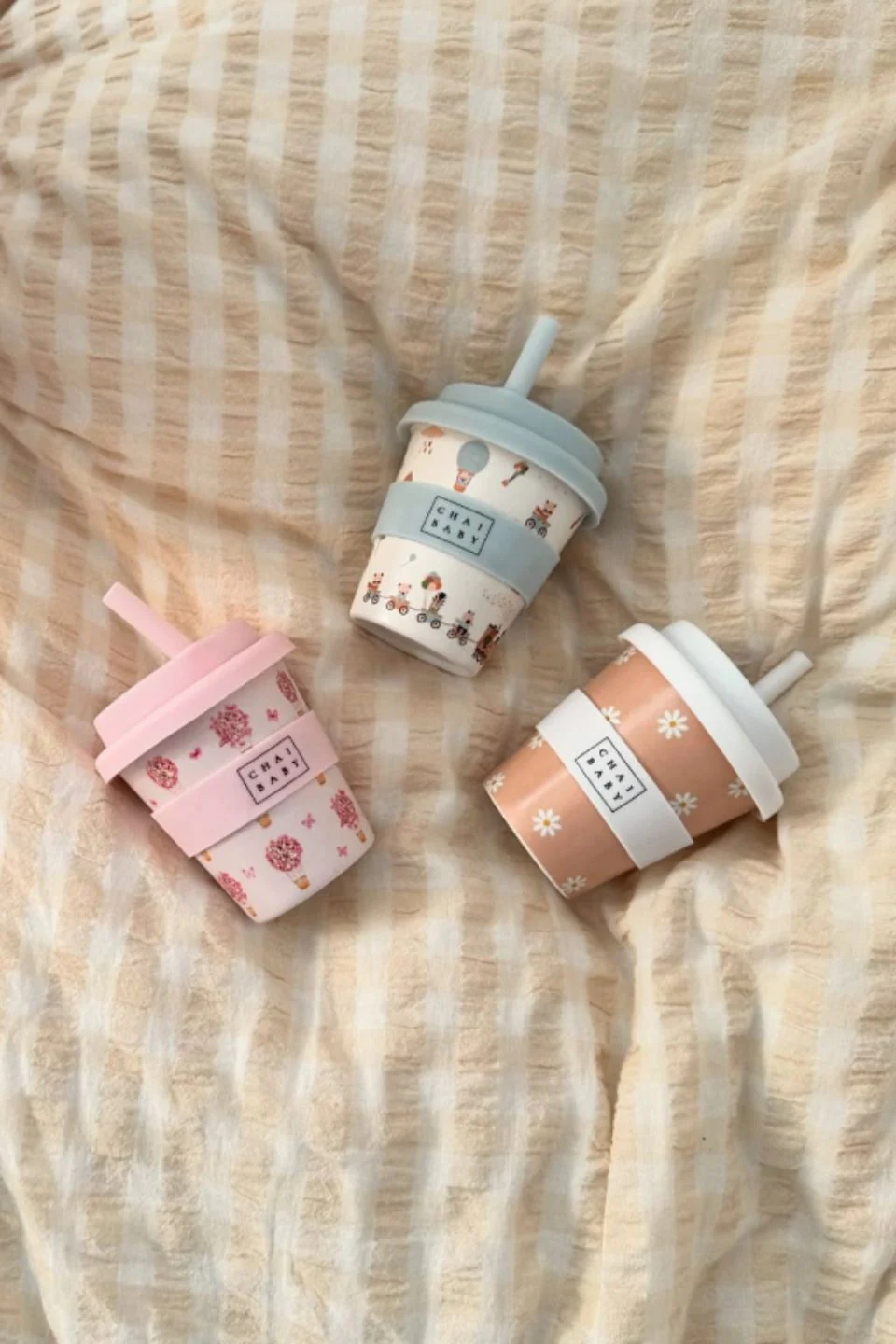 Natural Tan Daisy Babyccino + Fluffy Cup - Image 3