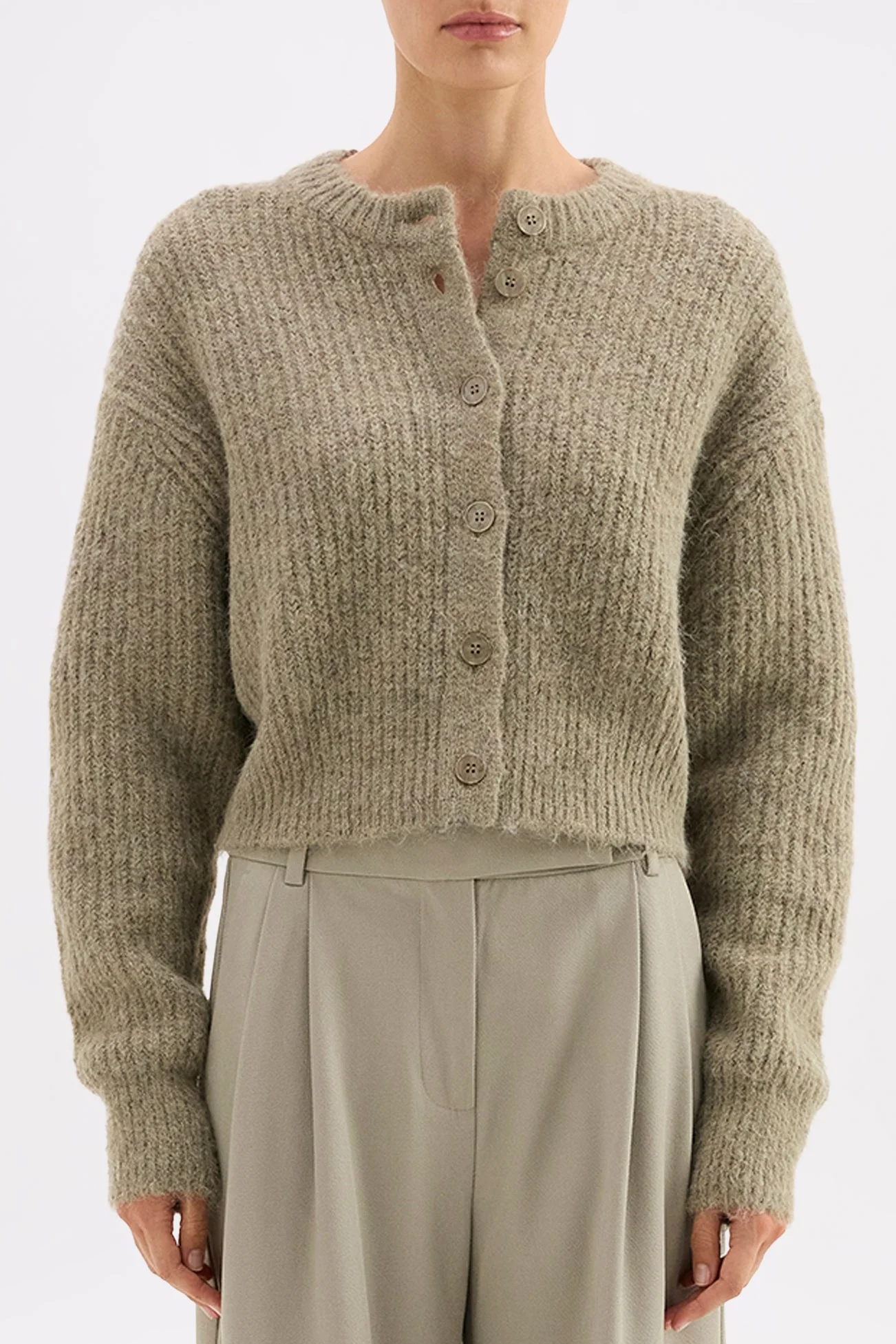 Nixon Vine Cropped Cardigan - Image 3