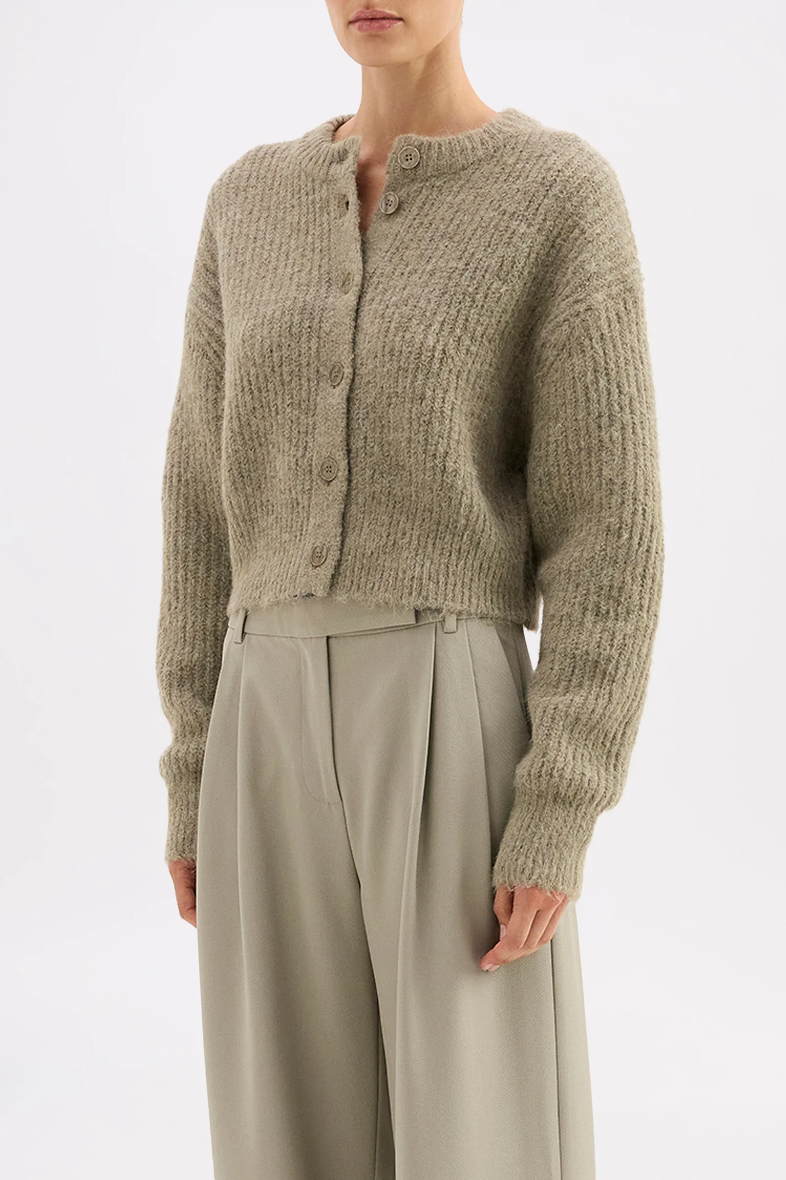 Nixon Vine Cropped Cardigan - Image 6