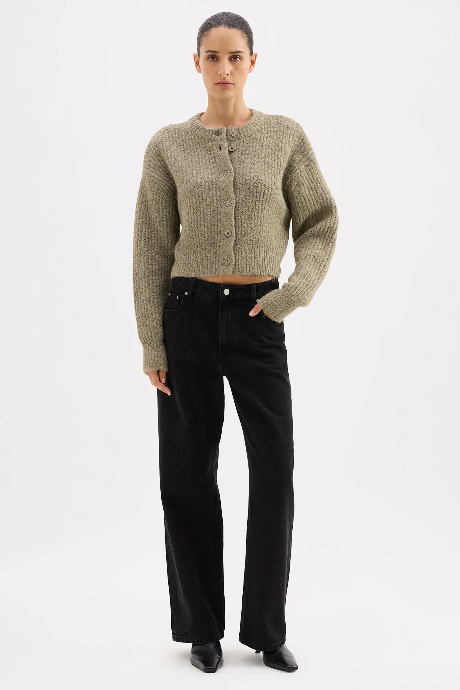 Nixon Vine Cropped Cardigan - Image 8