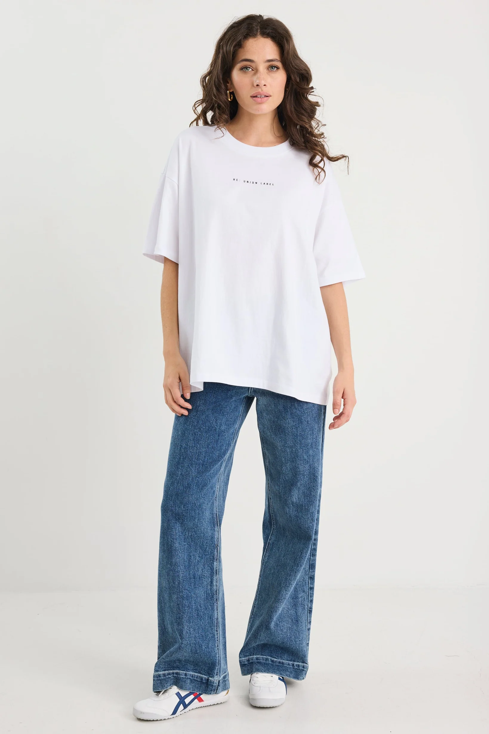 Novel White Cotton Re:Union Oversized Tee - Image 2