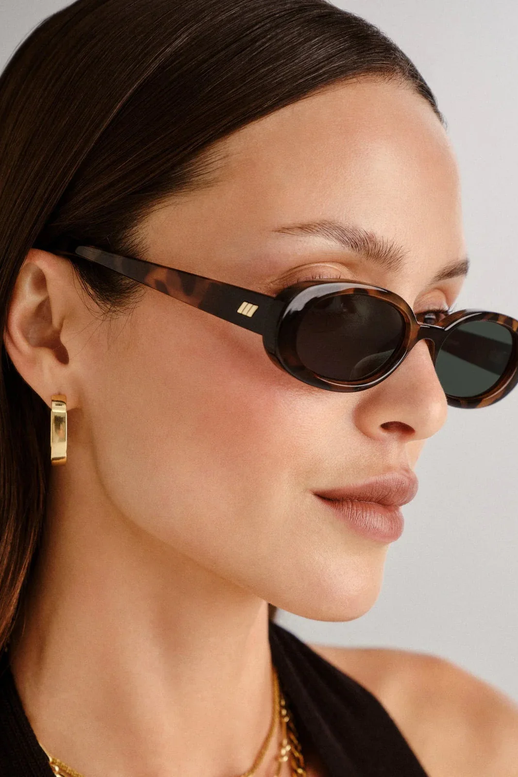 Outta Love Oval Tort Sunglasses - Image 3
