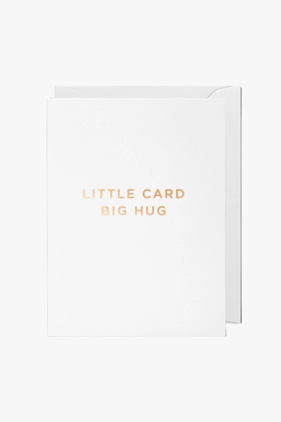 Little Card Big Hug White Small Greeting Card