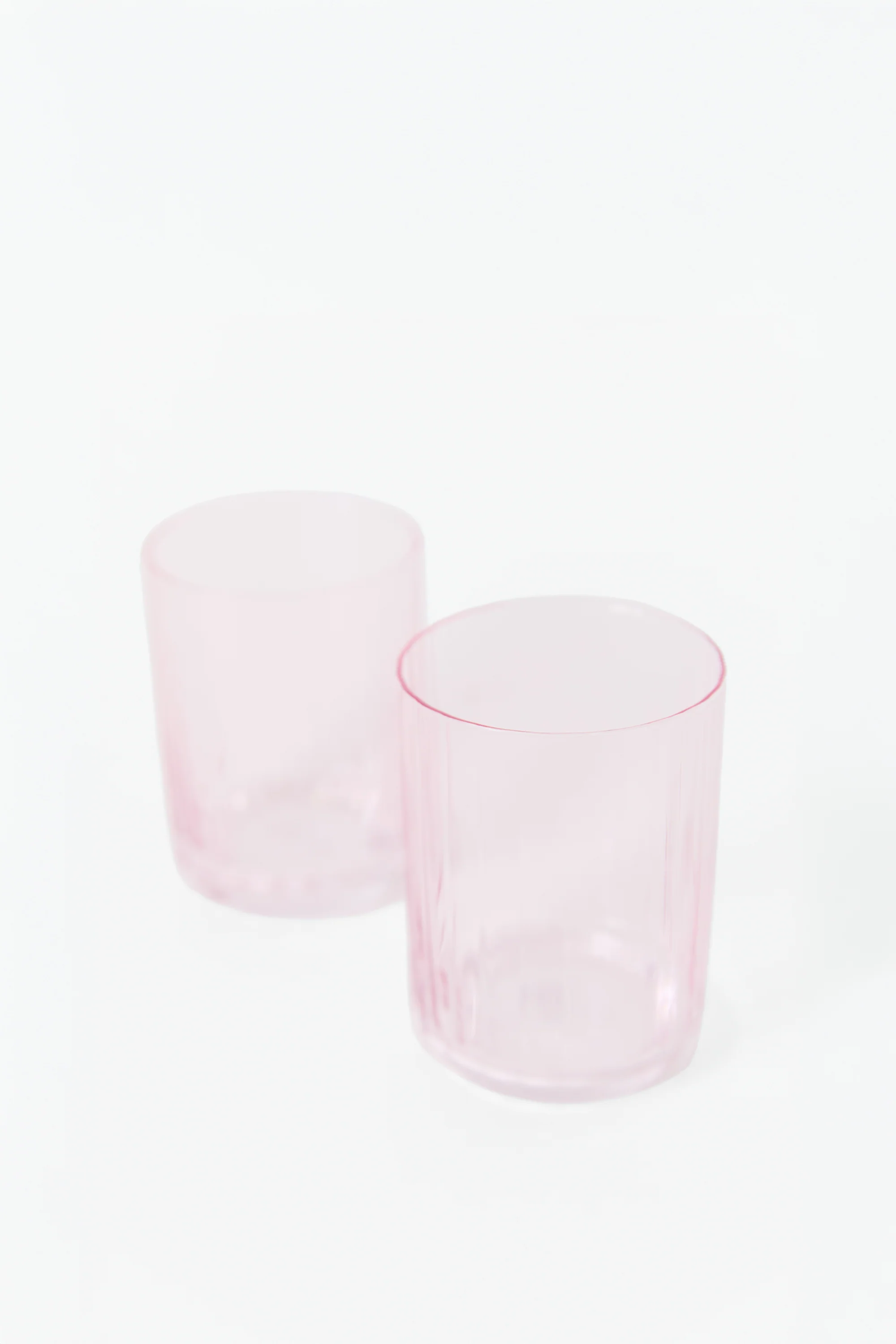 Pale Pink Ribbed Set 2 Tumblers - Image 6