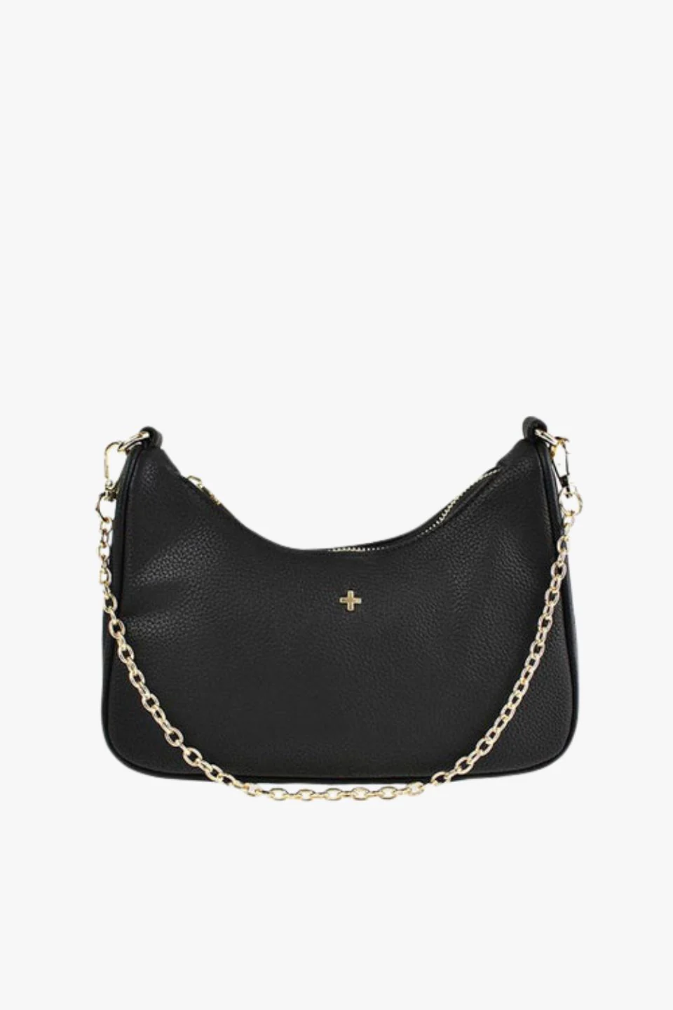 Paloma Black Pebble Vegan Leather Crossbody Bag