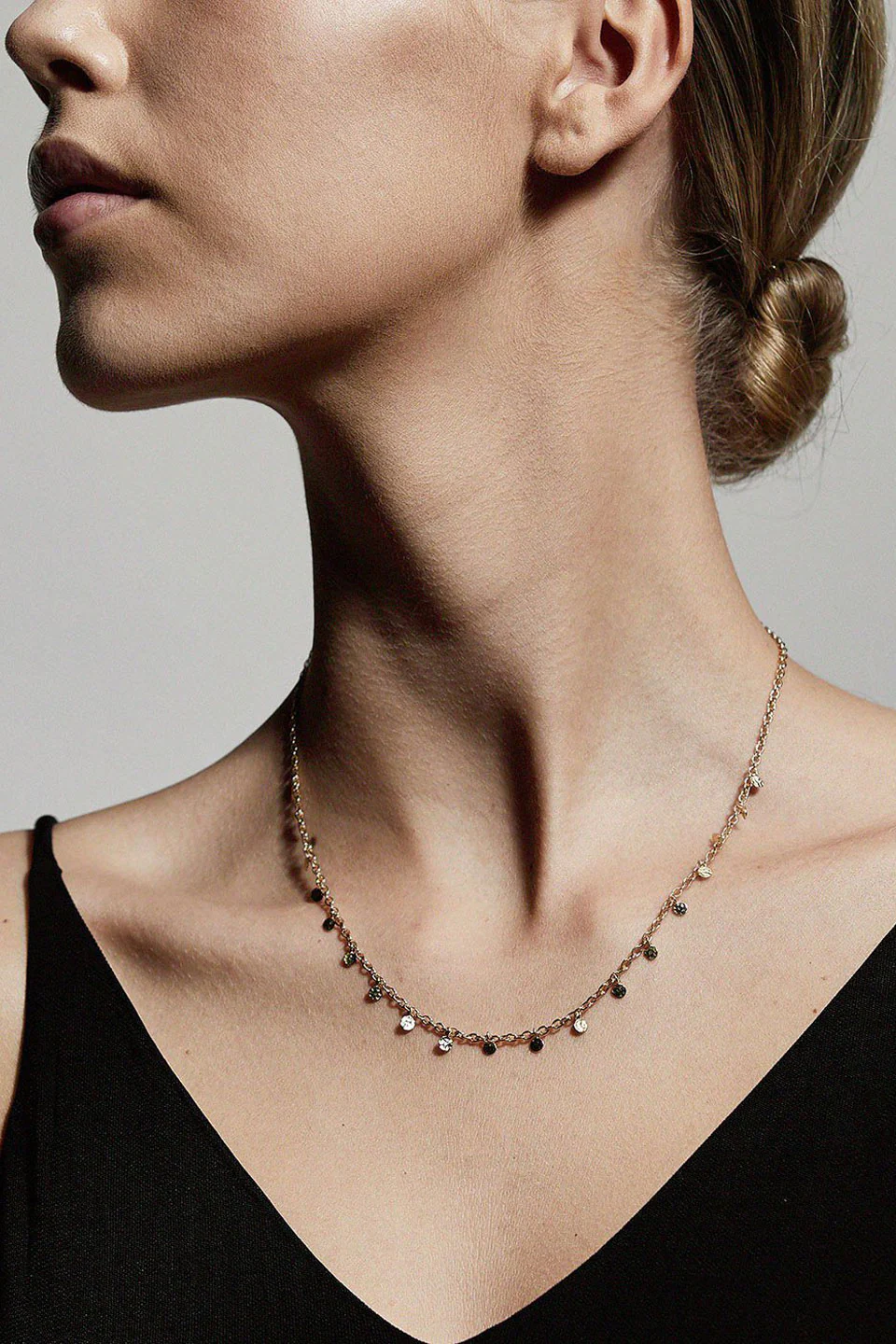 Panna Gold Multi Mini Charm Necklace - Image 2
