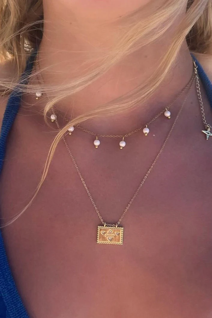 Pearl Multi Gold Necklace - Image 3