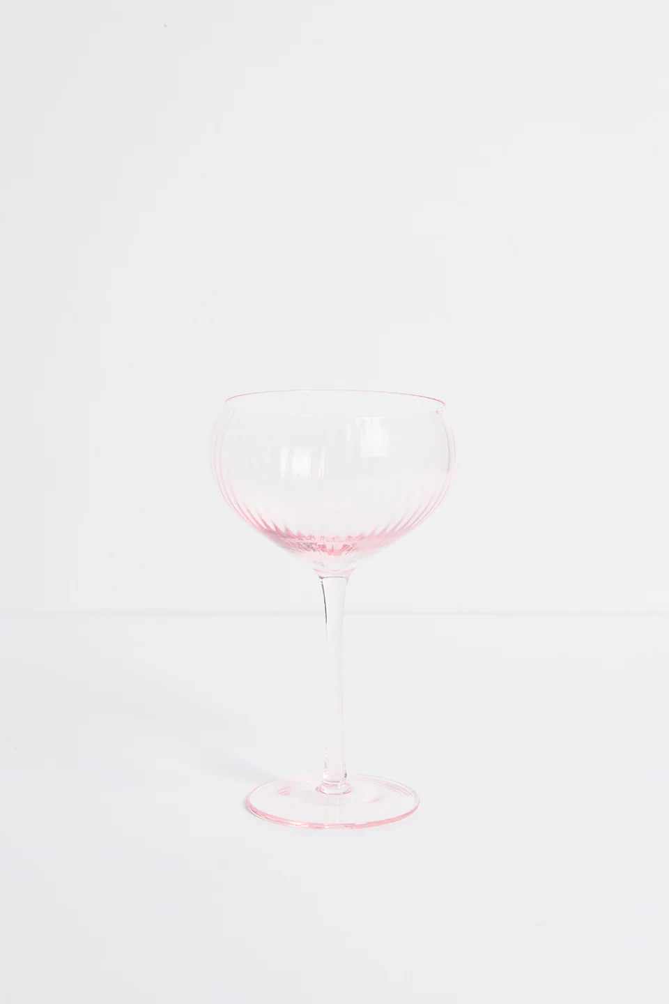 Pink Ripple Wide Champagne Wine Glass - Image 2