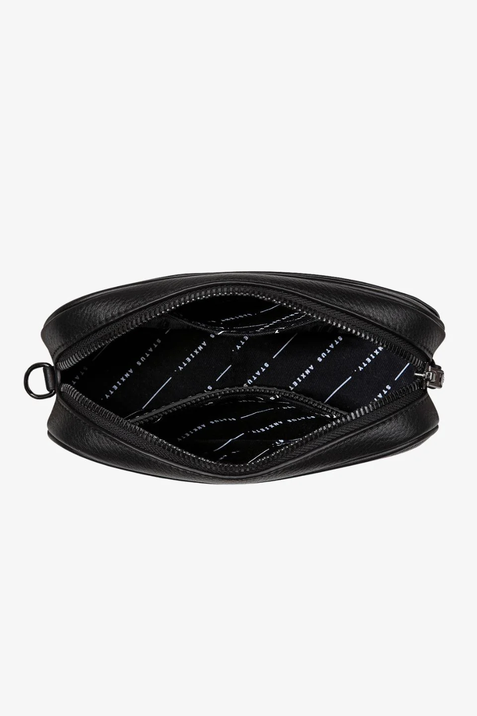 Plunder Black Crossbody Bag Webbed Strap - Image 4