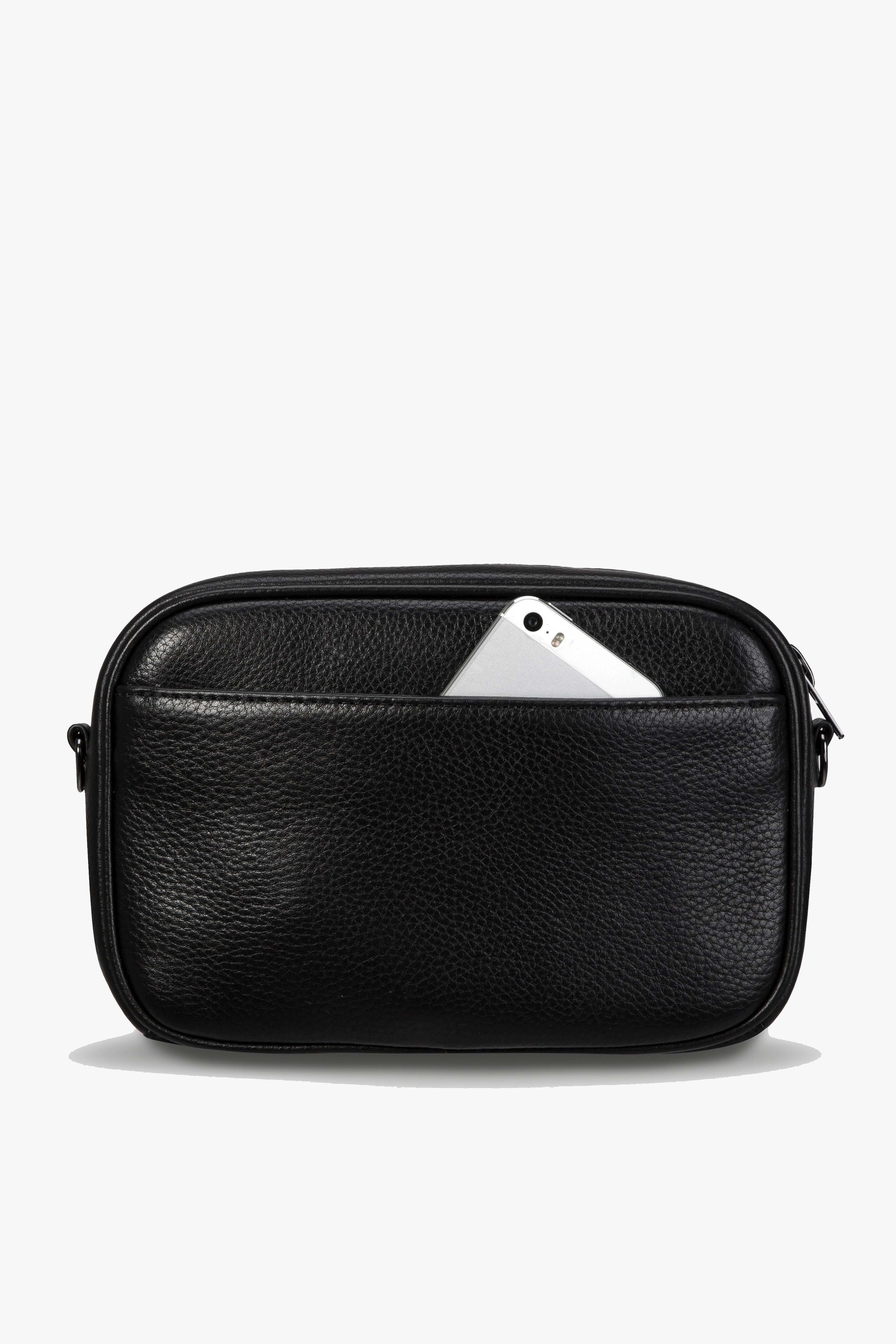 Plunder Black Crossbody Bag Webbed Strap - Image 5