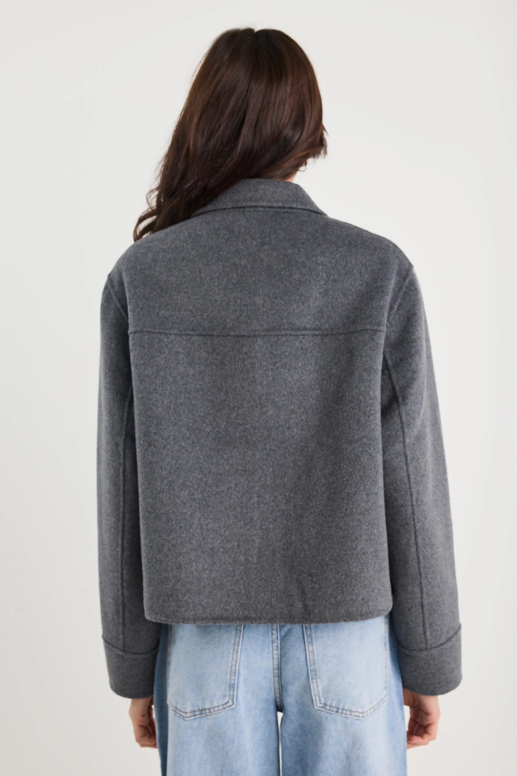 Ranger Charcoal Marle Wool Blend Soft Jacket - Image 5
