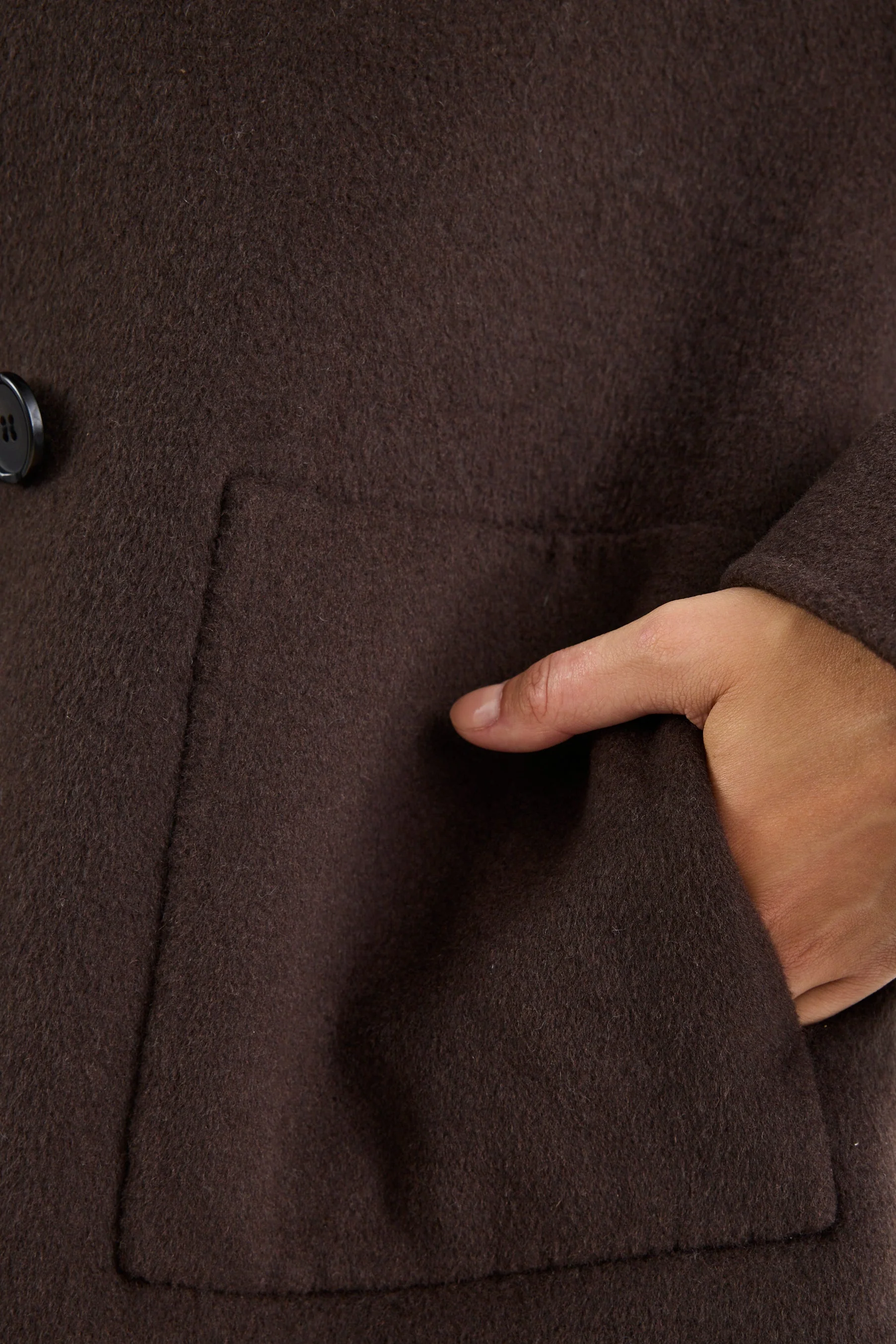 Ranger Chocolate Marle Wool Blend Soft Jacket - Image 8