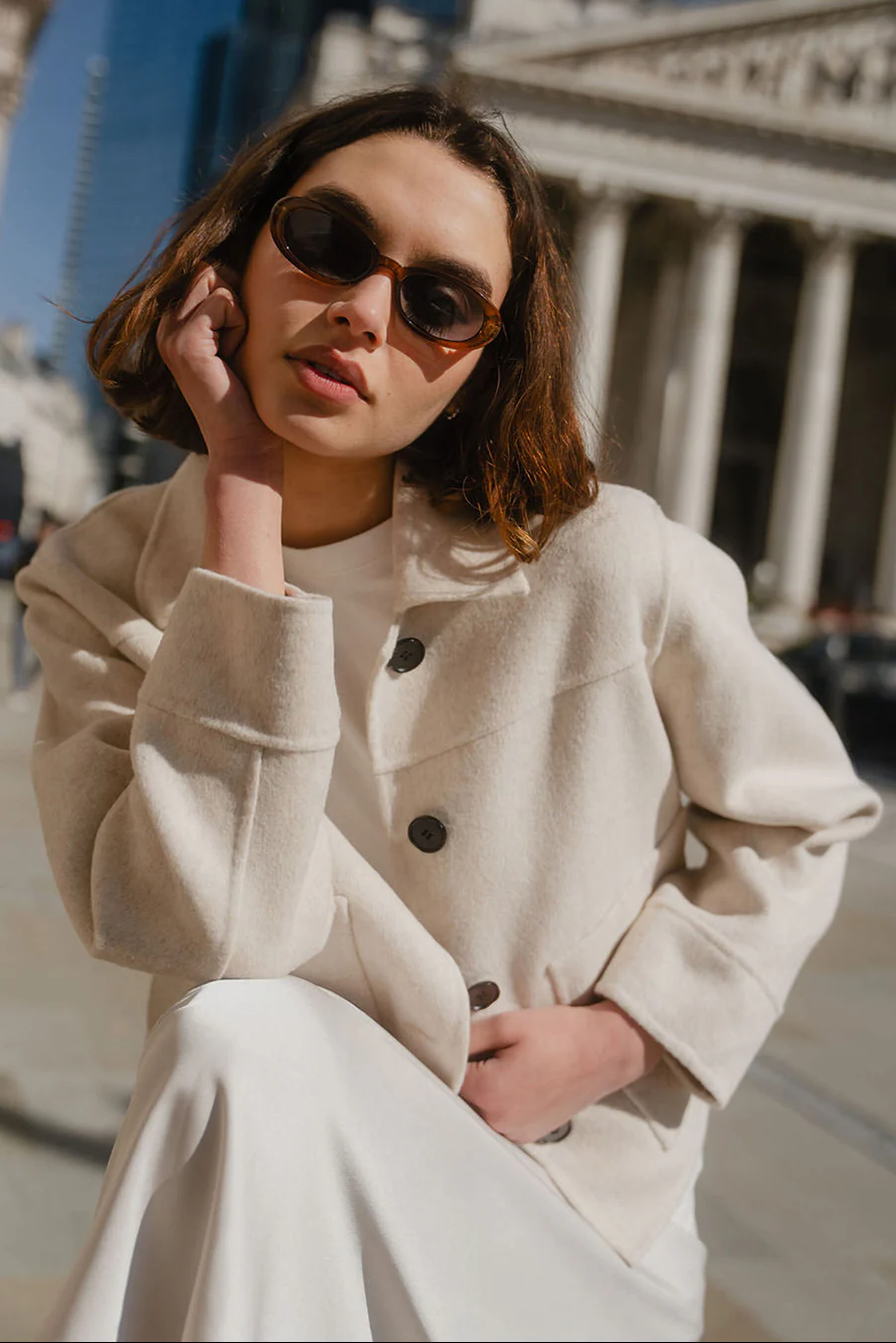 Ranger Oat Marle Wool Blend Soft Jacket - Image 8