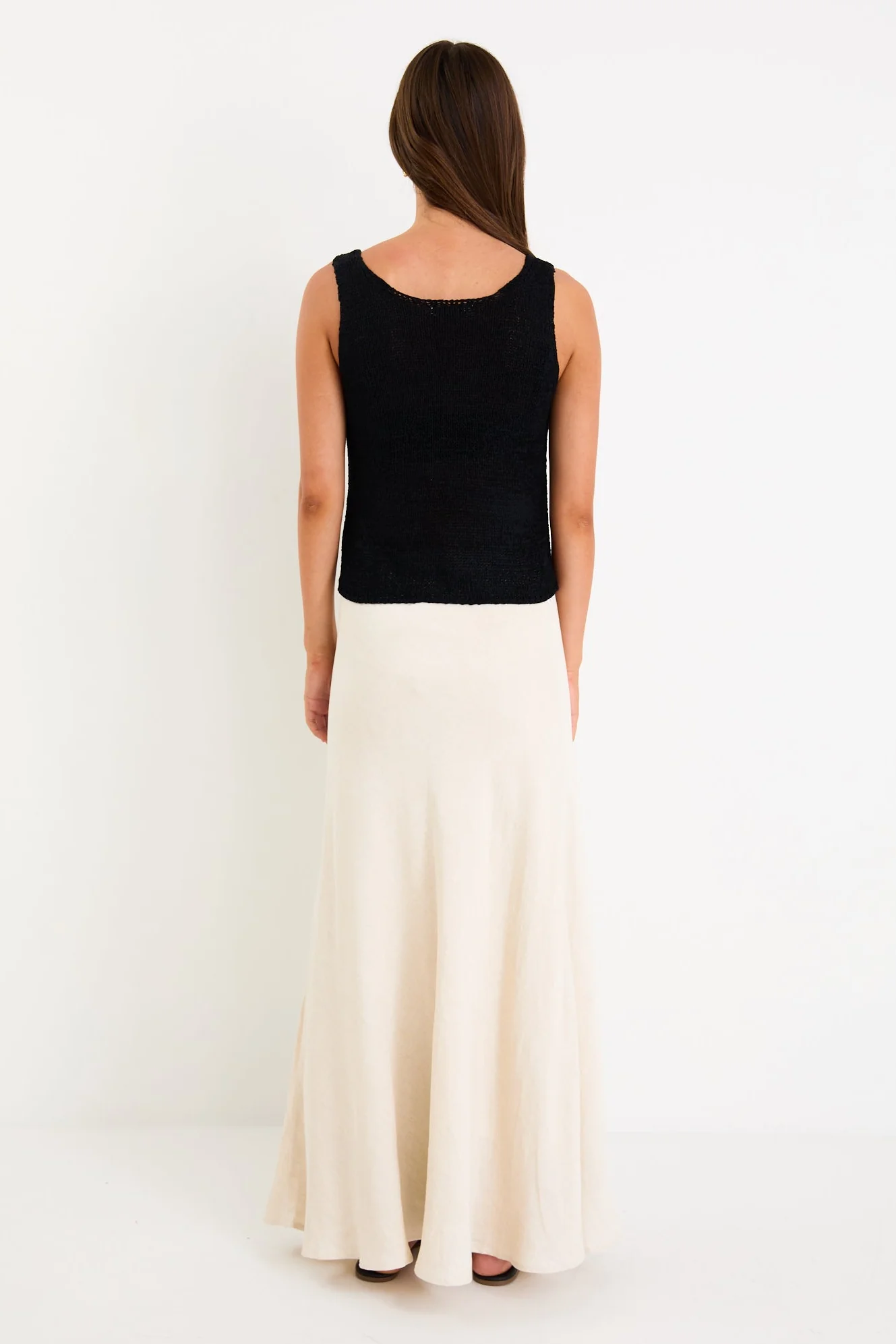 Reef Black Relaxed Knit Tank Top - Image 4