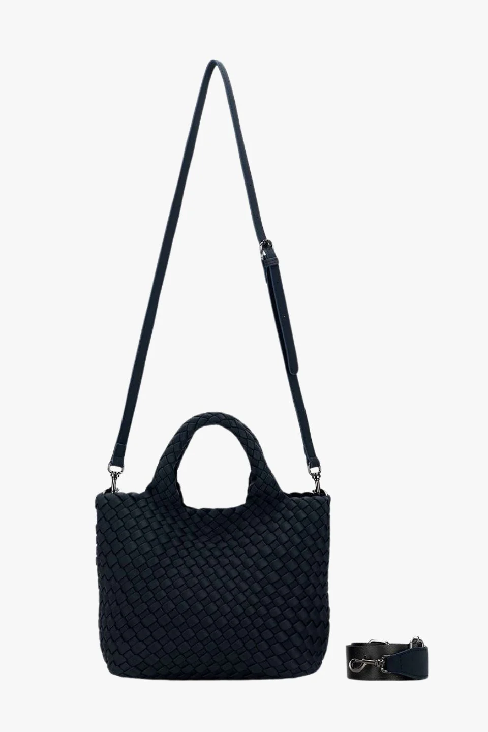 Reeva Black Woven Mini Bag - Image 7