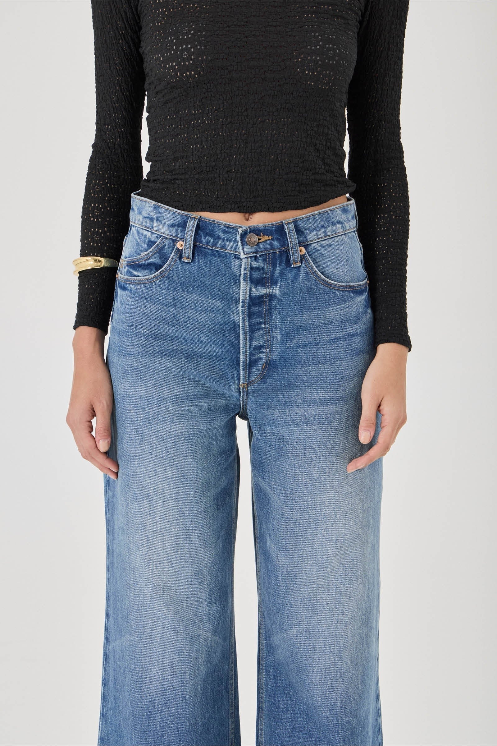 Relaxed Sailor Silverlake Blue Wide Jean - Image 3