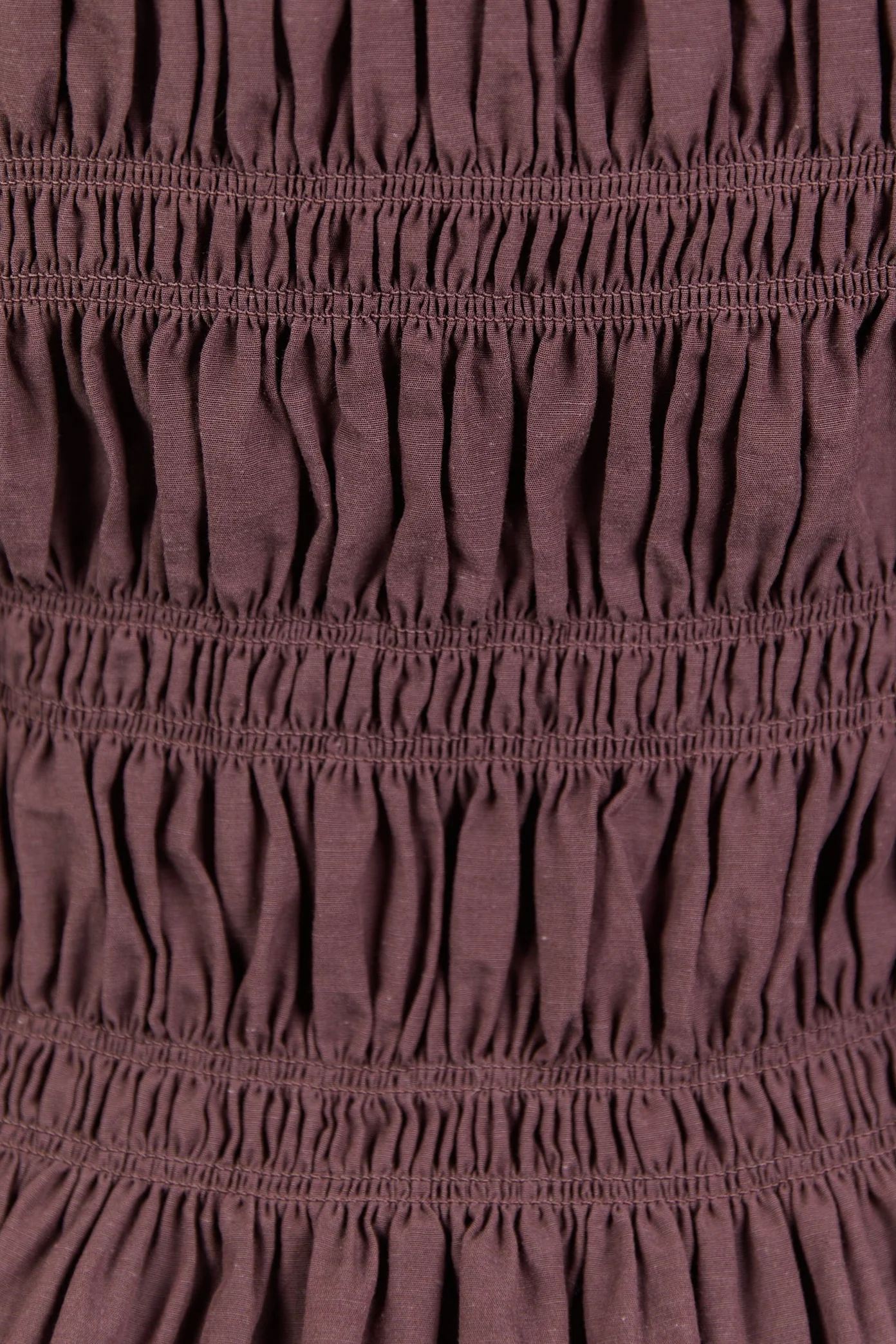 Required Chocolate LS Shirred Bodice Top - Image 5
